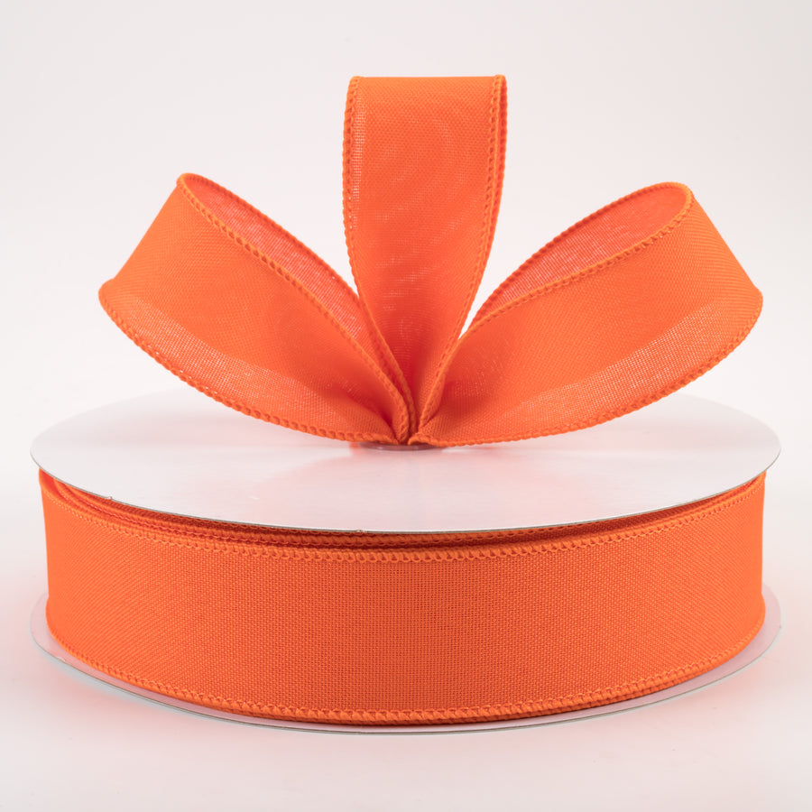 1.5" Value Faux Burlap Ribbon: Orange (50 Yards) Lifestyle Photo
