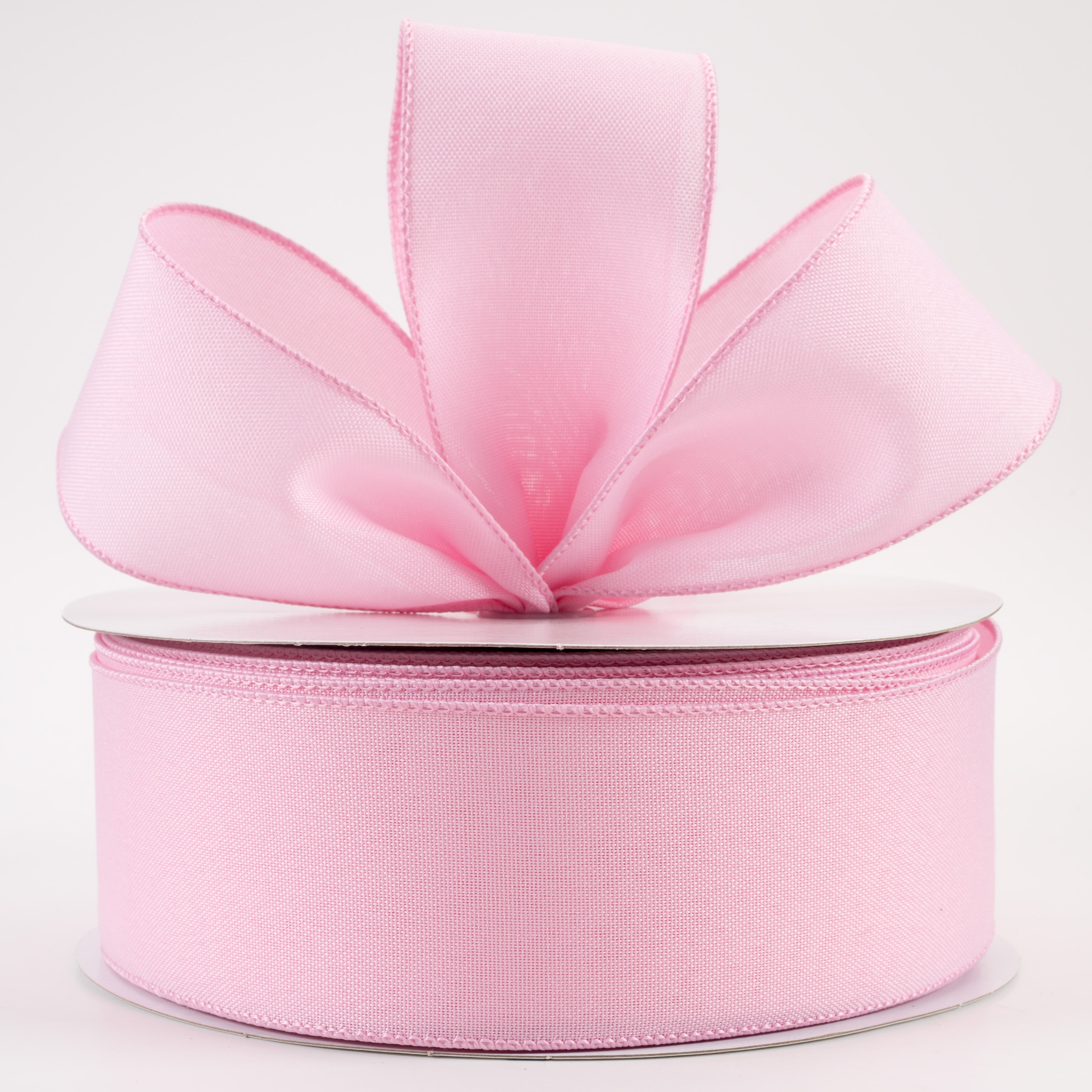 2.5" Value Faux Burlap Ribbon: Pink (50 Yards) Lifestyle Photo