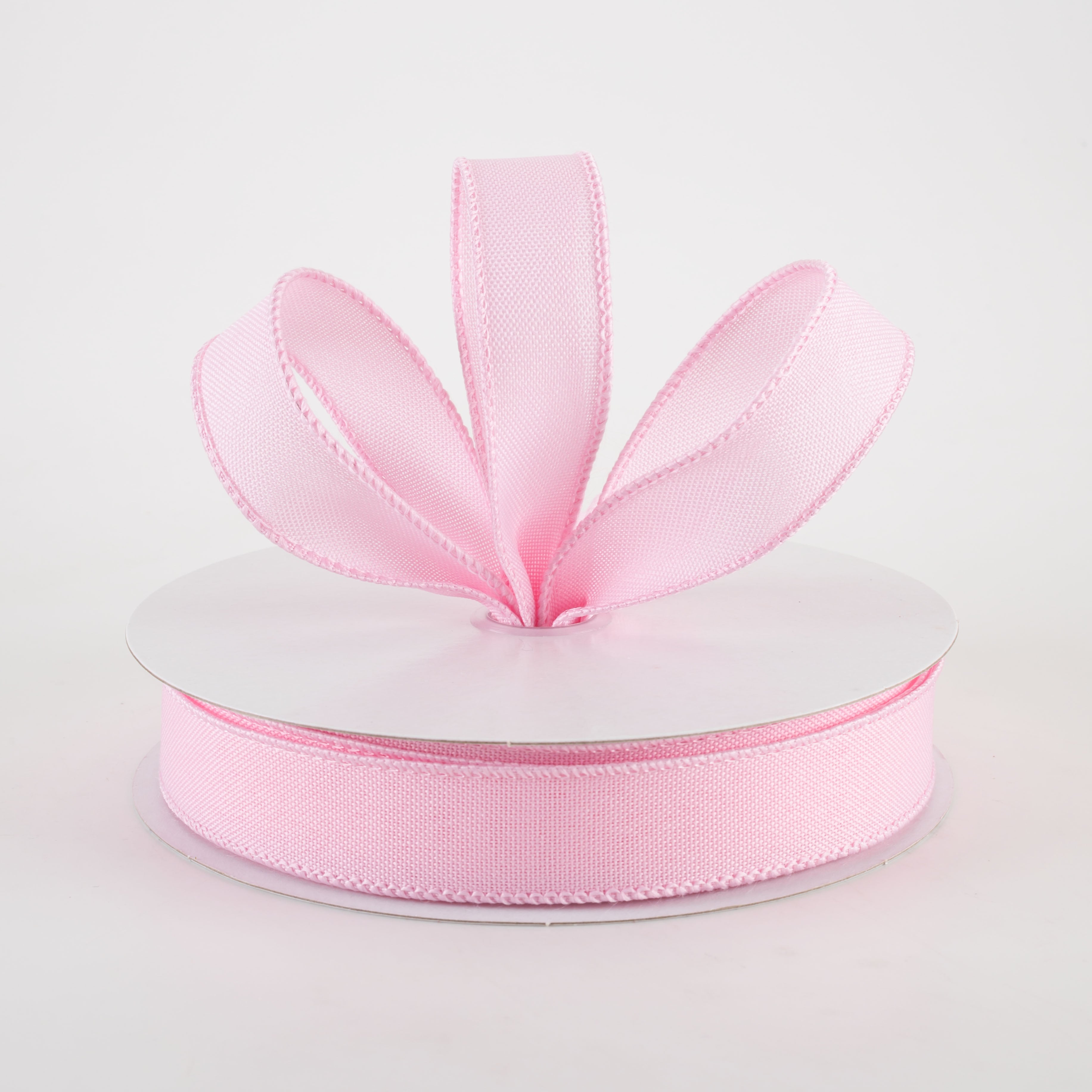 7/8" Value Faux Burlap Ribbon: Pink (25 Yards) Lifestyle Photo