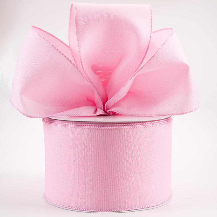 4" Value Faux Burlap Ribbon: Pink (100 Feet) Lifestyle Photo