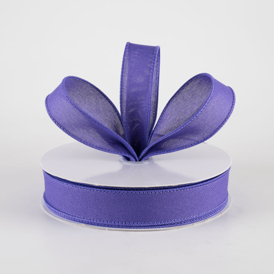 7/8" Value Faux Burlap Ribbon: Purple (25 Yards) Lifestyle Photo
