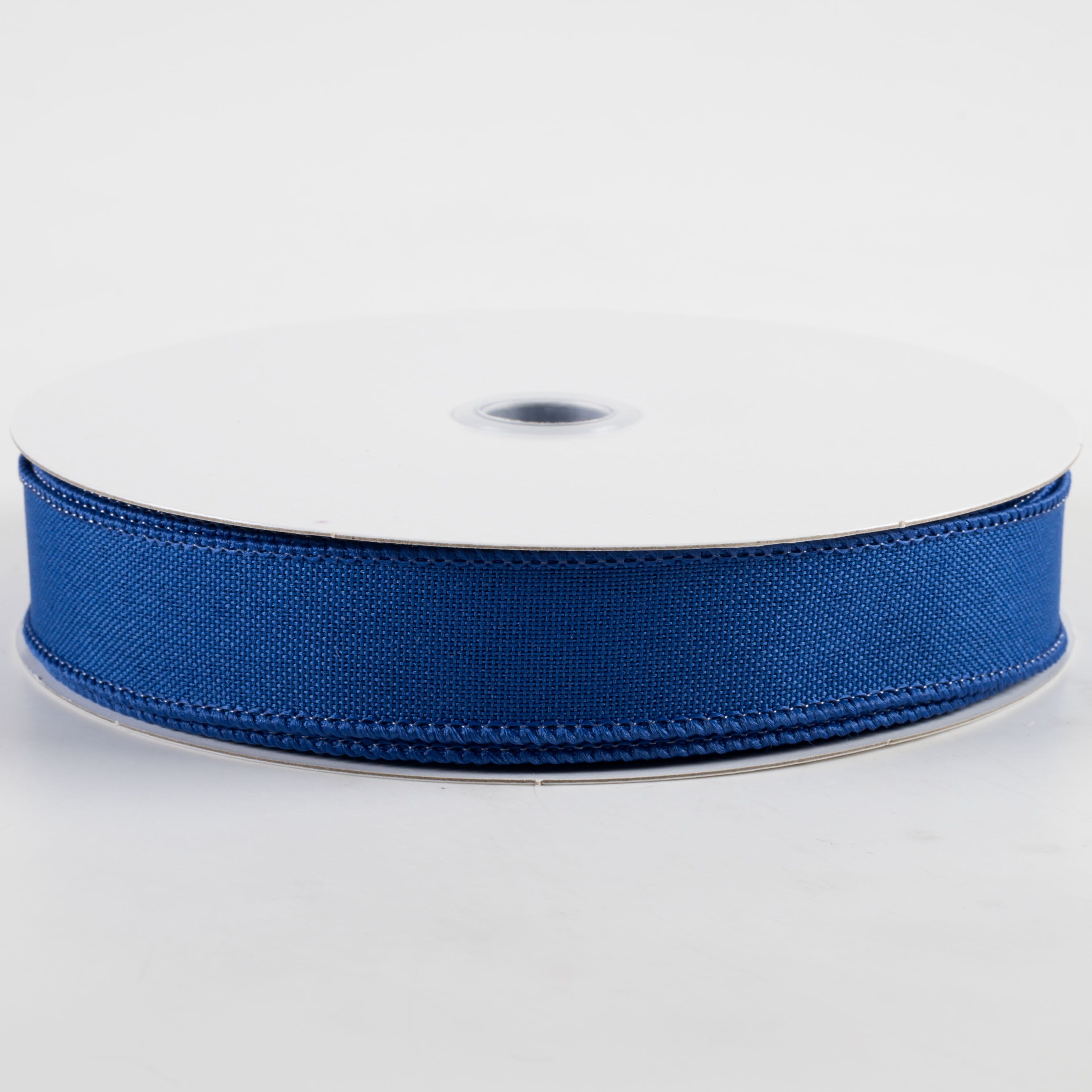 7/8" Value Faux Burlap Ribbon: Royal Blue (25 Yards)