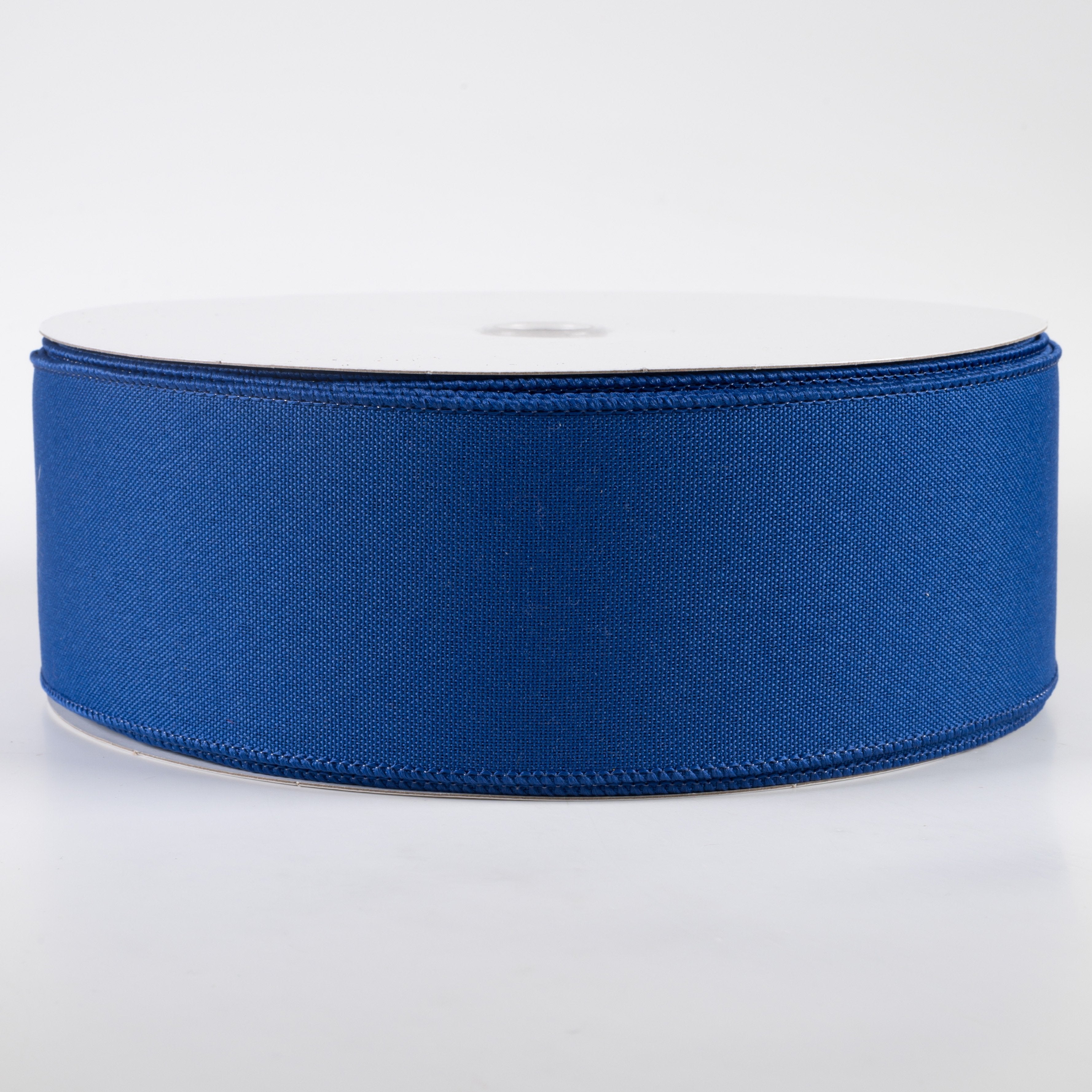 2.5" Value Faux Burlap Ribbon: Royal Blue (50 Yards)