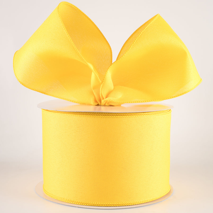 4" Value Faux Burlap Ribbon: Yellow (100 Feet) Lifestyle Photo