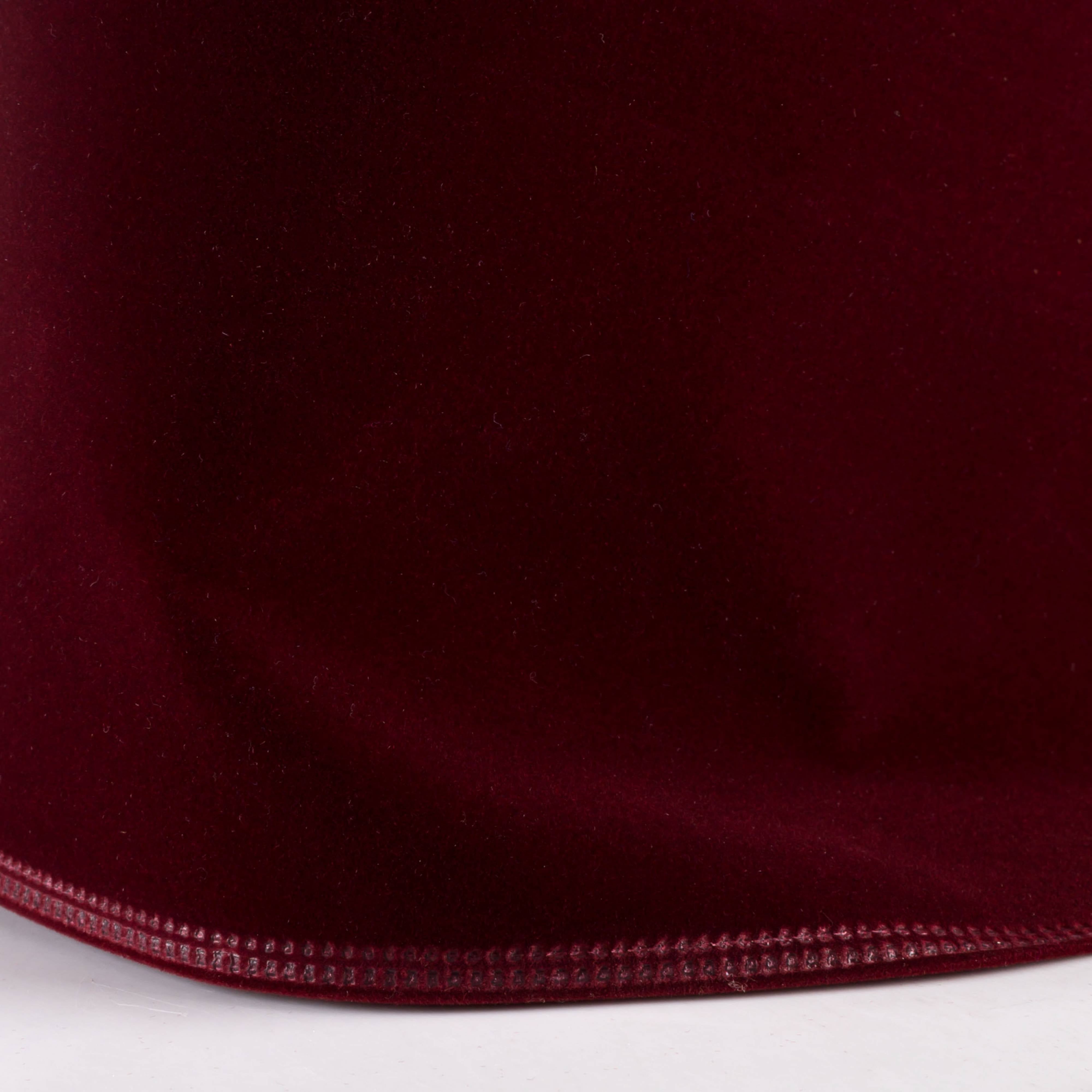 4" Value Velvet Ribbon: Burgundy Red (10 Yards) detail photo 3