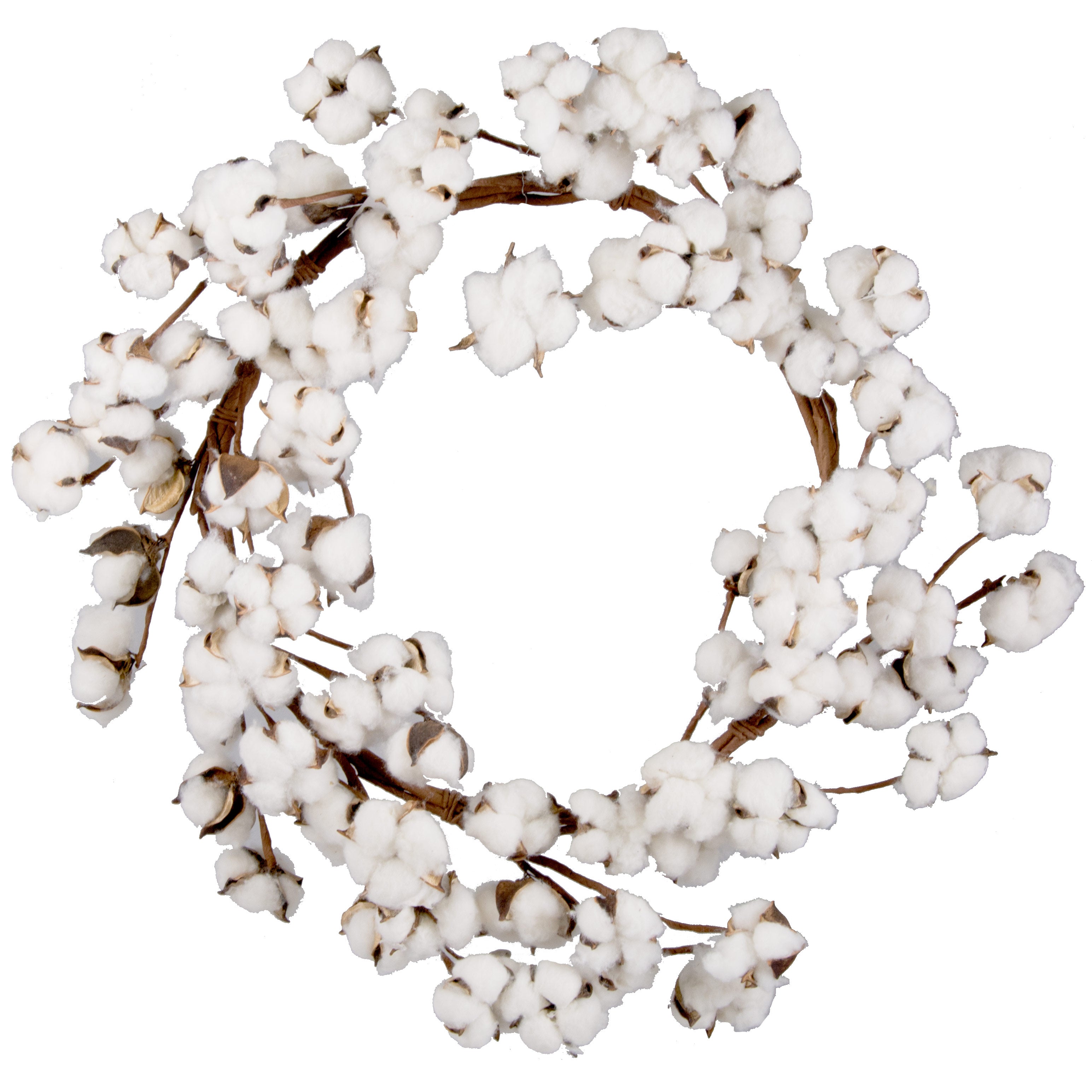 23" ValueLine Cotton Boll Wreath Item Number: CO17-110
