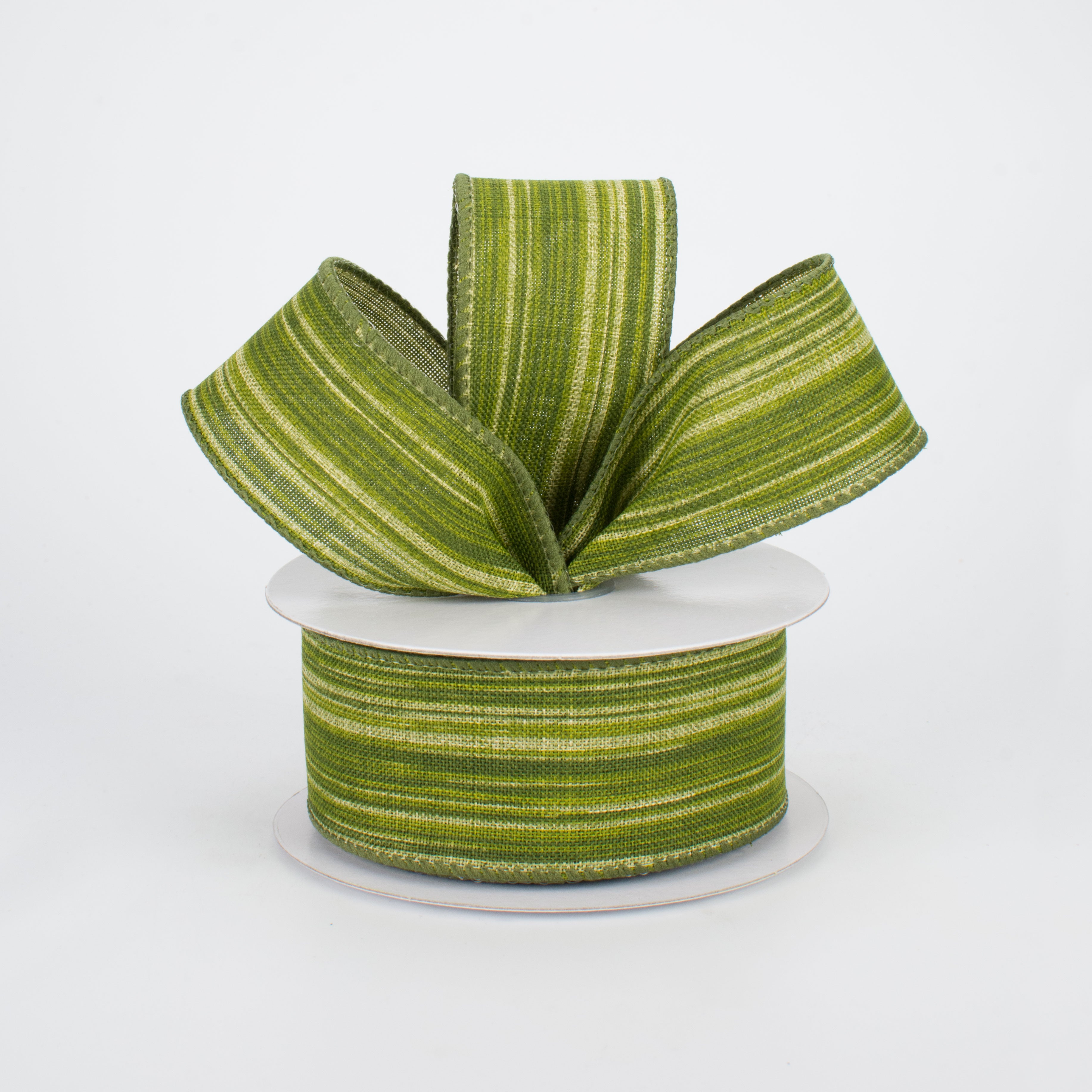 1.5" Variegated Aspid Leaves Canvas Ribbon (10 Yards) Lifestyle Photo