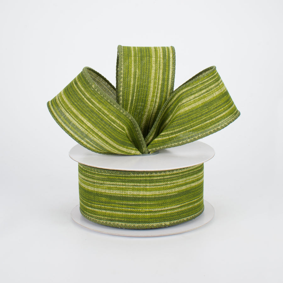 1.5" Variegated Aspid Leaves Canvas Ribbon (10 Yards) Lifestyle Photo