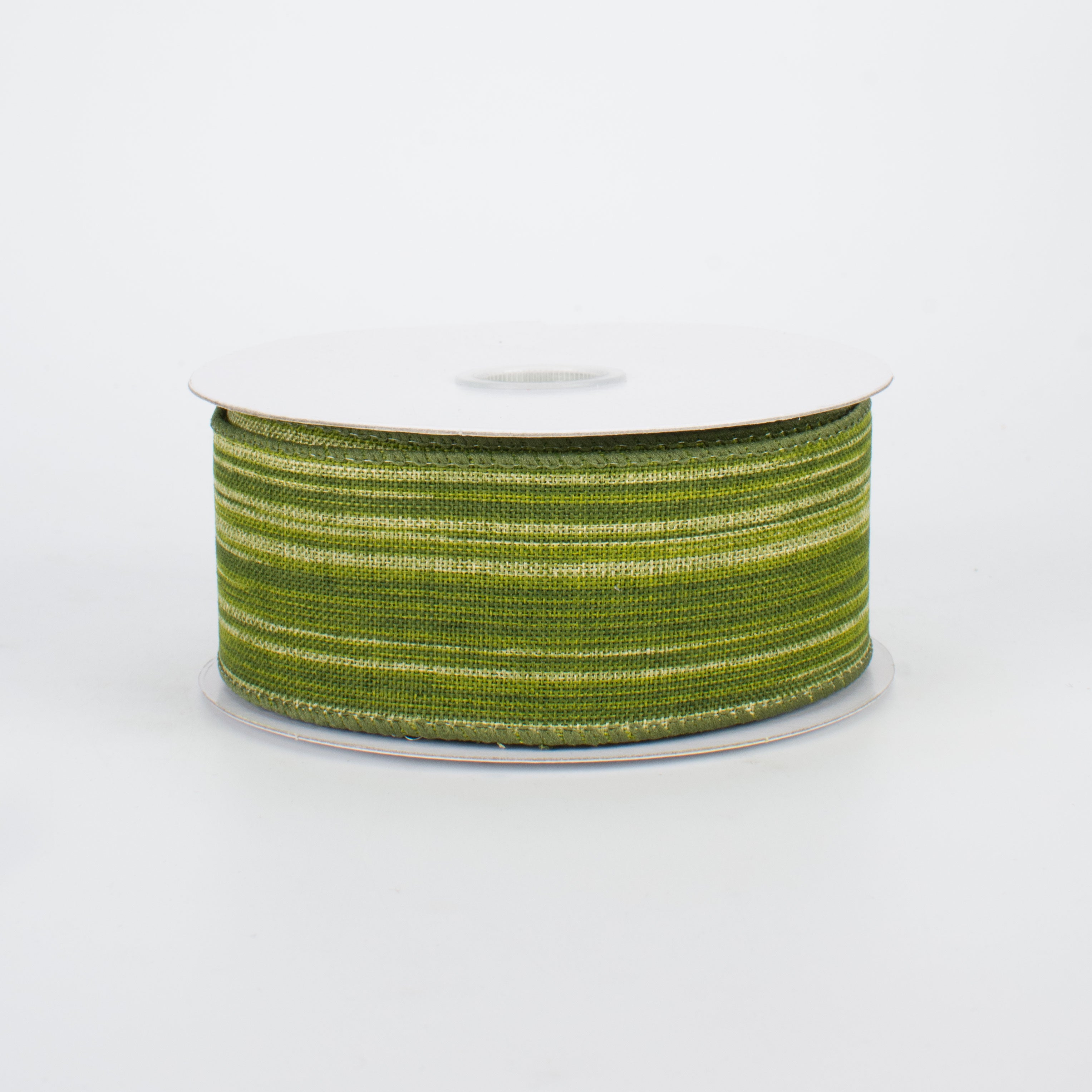 1.5" Variegated Aspid Leaves Canvas Ribbon (10 Yards)