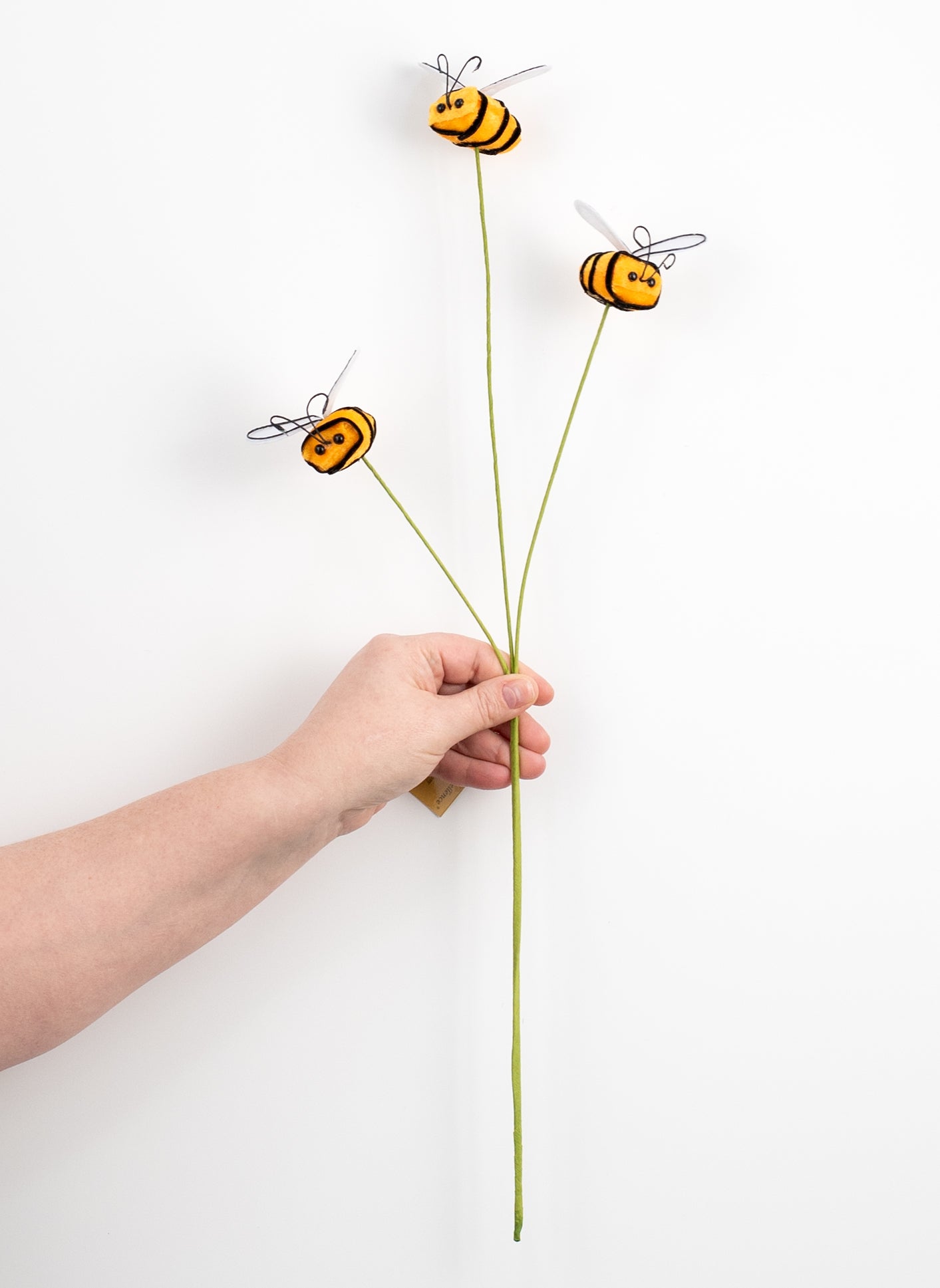 23" Velvet Bumble Bee Pick: Yellow detail photo 3