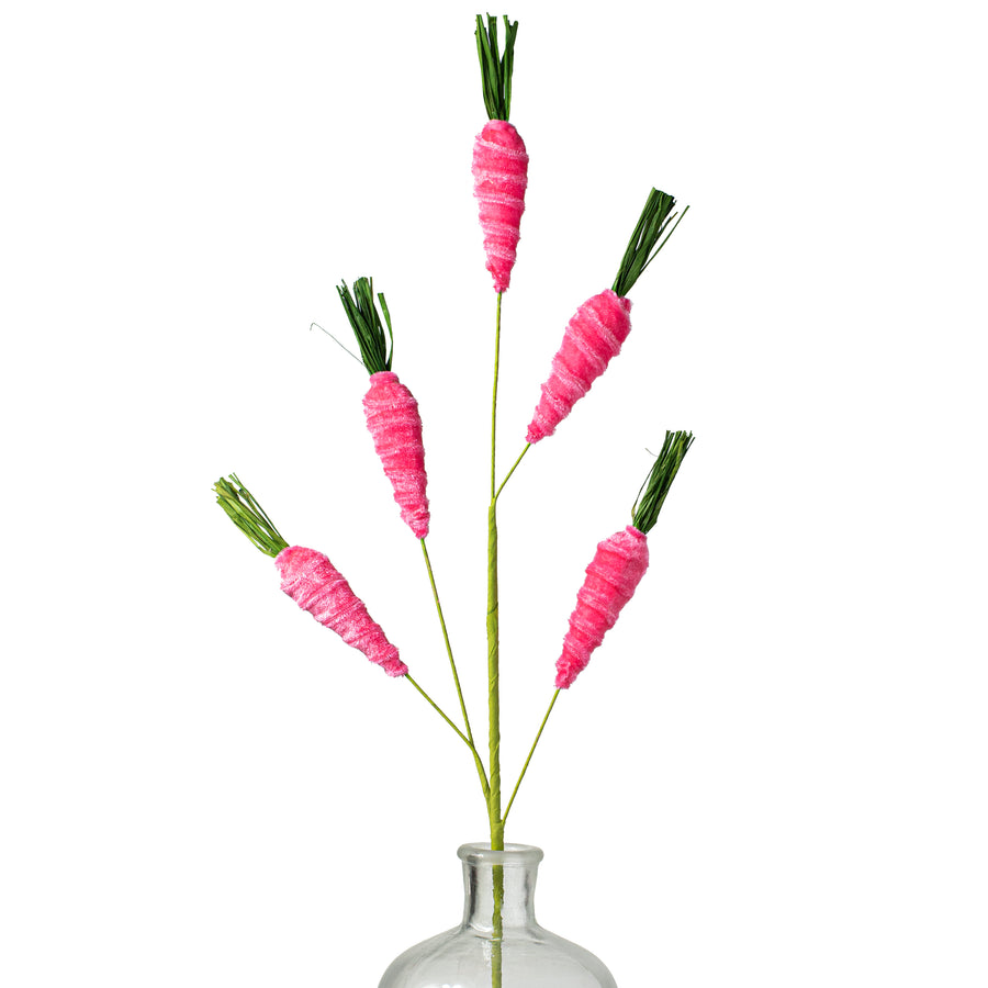 28" Velvet Carrot Spray: Fuchsia Pink Item Number: 63437BT