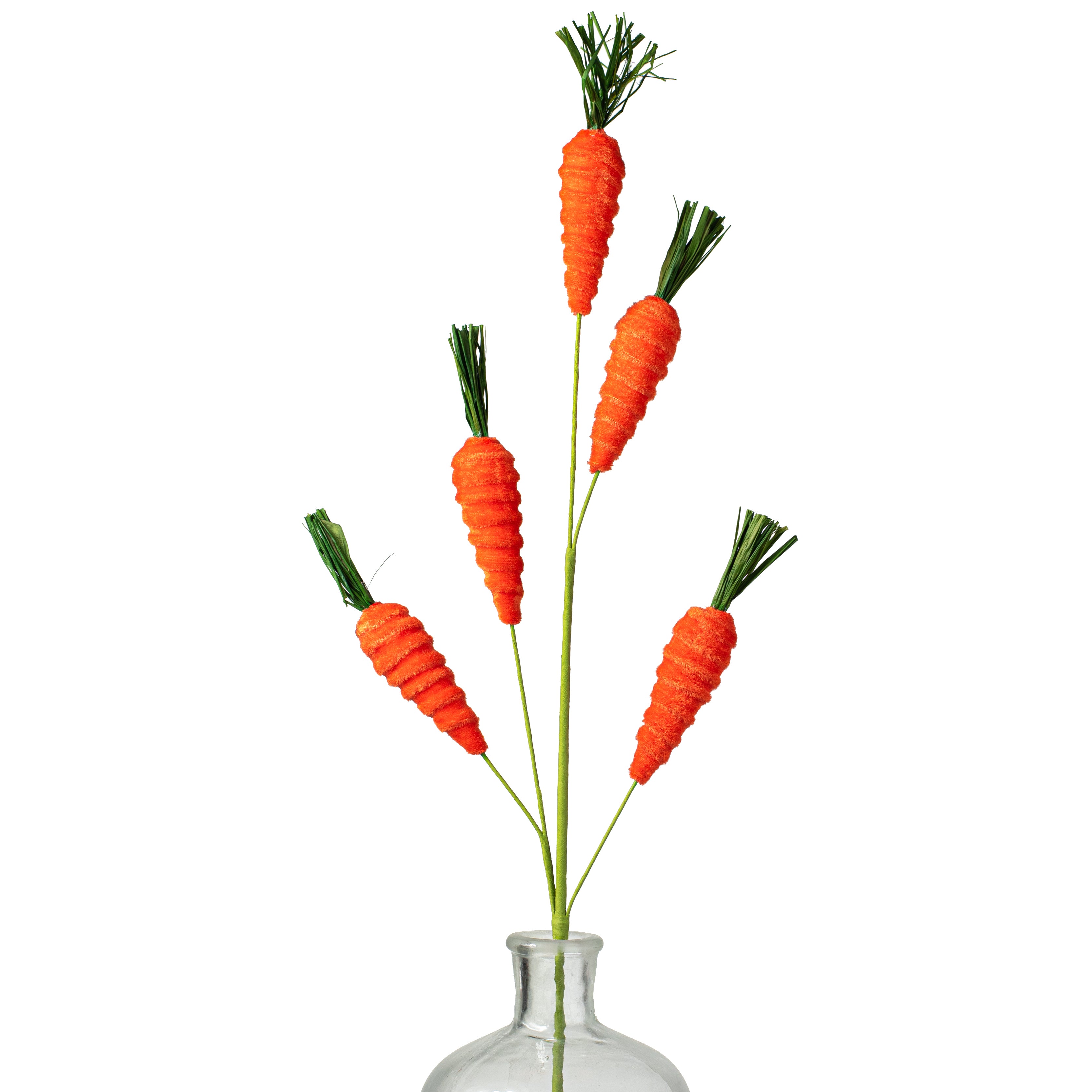 28" Velvet Carrot Spray: Orange Item Number: 63437OR