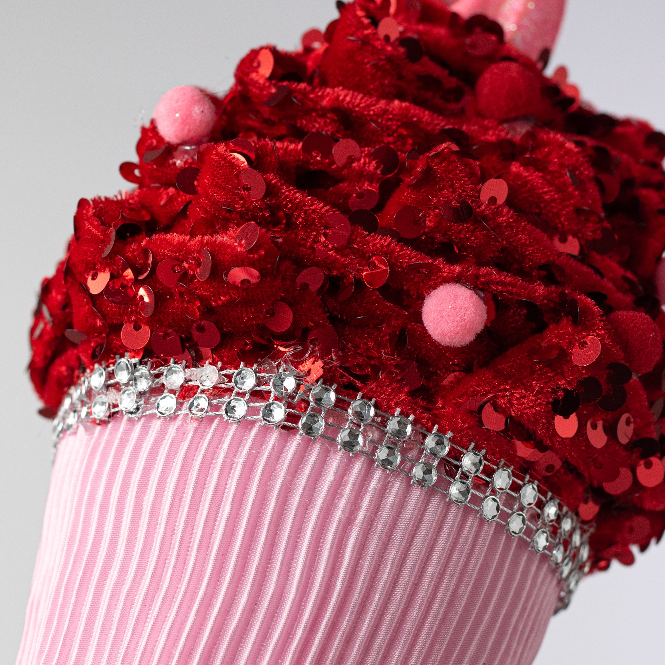 20" Velvet Cupcake Heart Pick detail photo 4