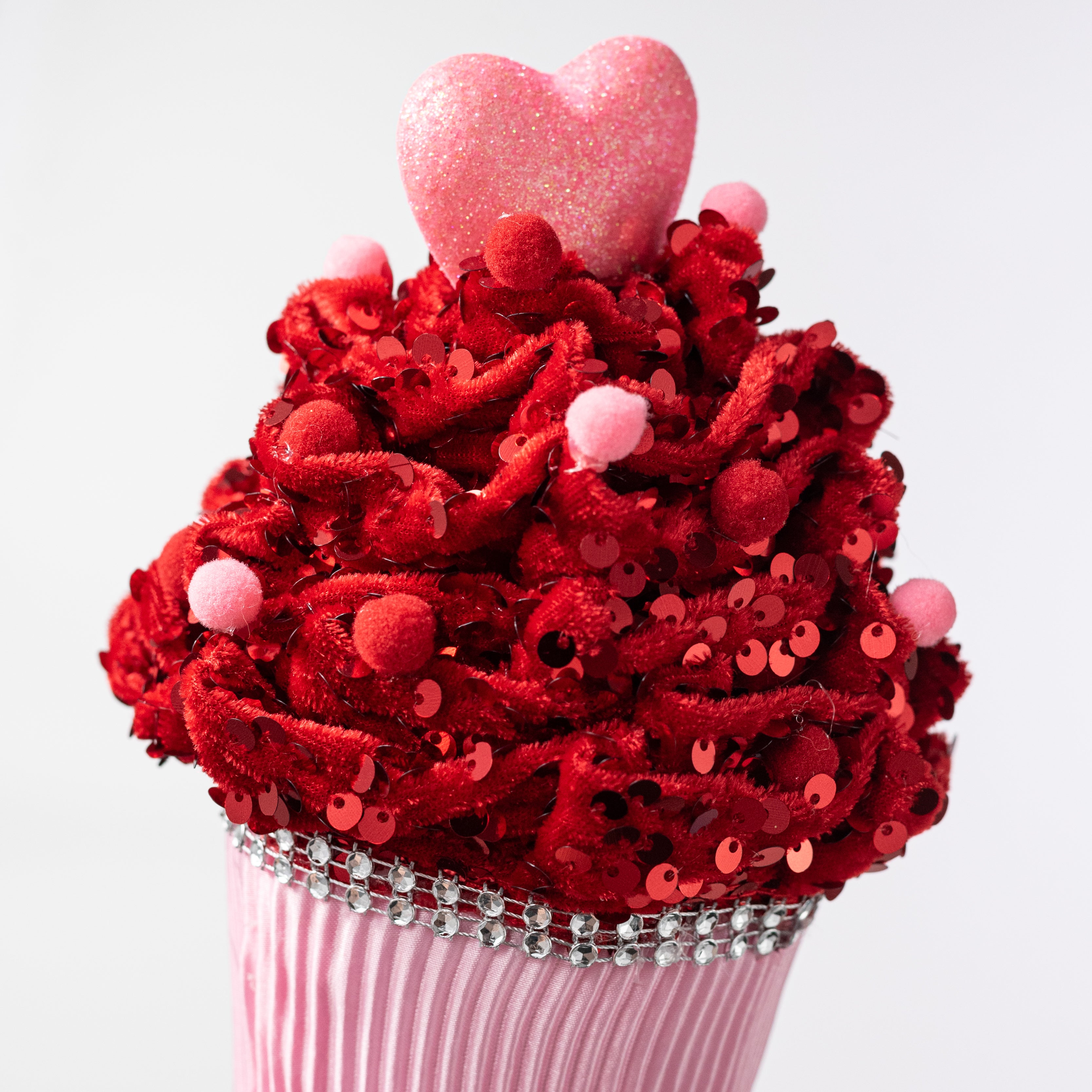 20" Velvet Cupcake Heart Pick detail photo 5