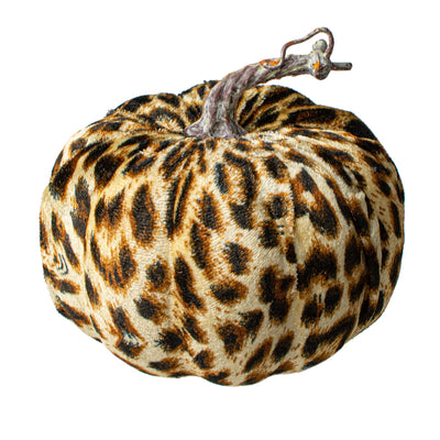 7" Velvet Fabric Cheetah Pumpkin Item Number: 56742LG