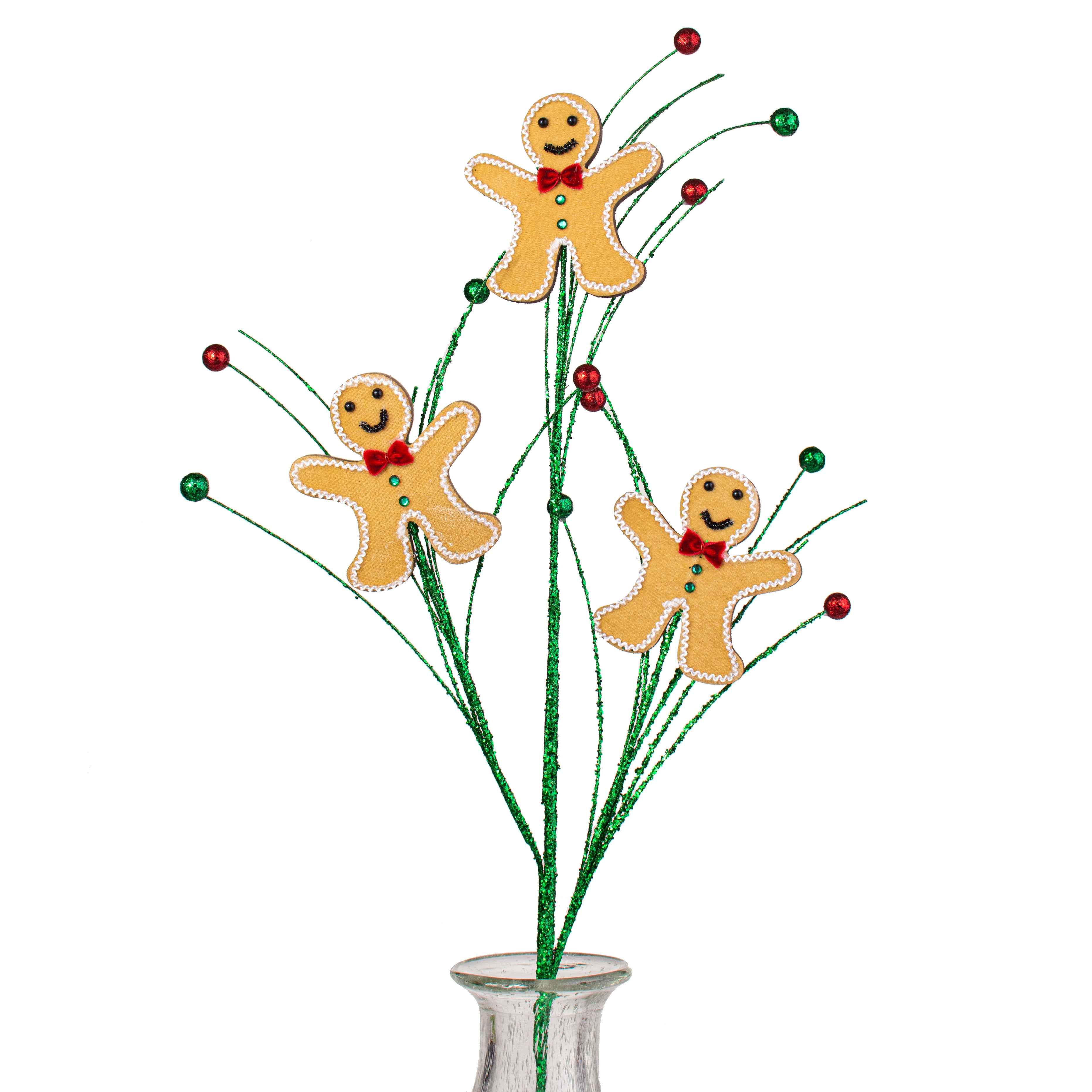 28" Velvet Gingerbread Spray Item Number: XS9900