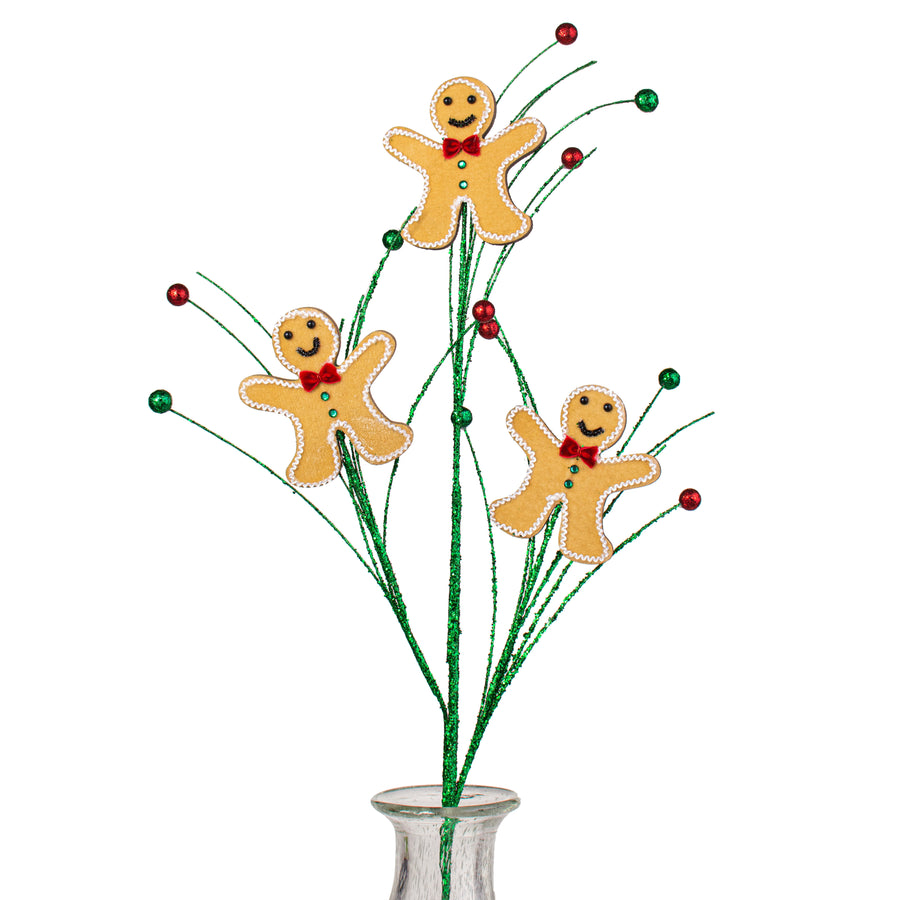 28" Velvet Gingerbread Spray Item Number: XS9900