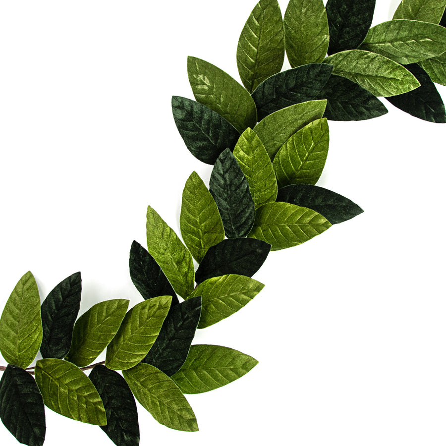 47" Velvet Magnolia Leaf Garland Item Number: XX781342
