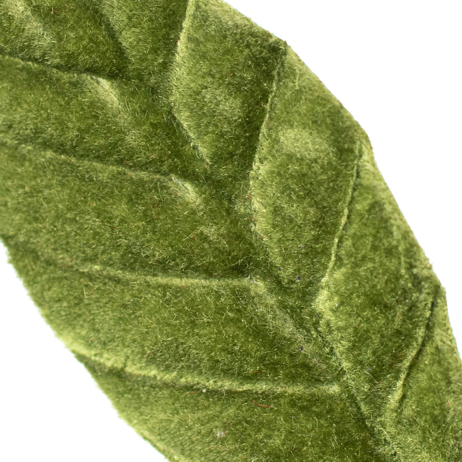 25" Velvet Magnolia Leaf Spray detail photo 4