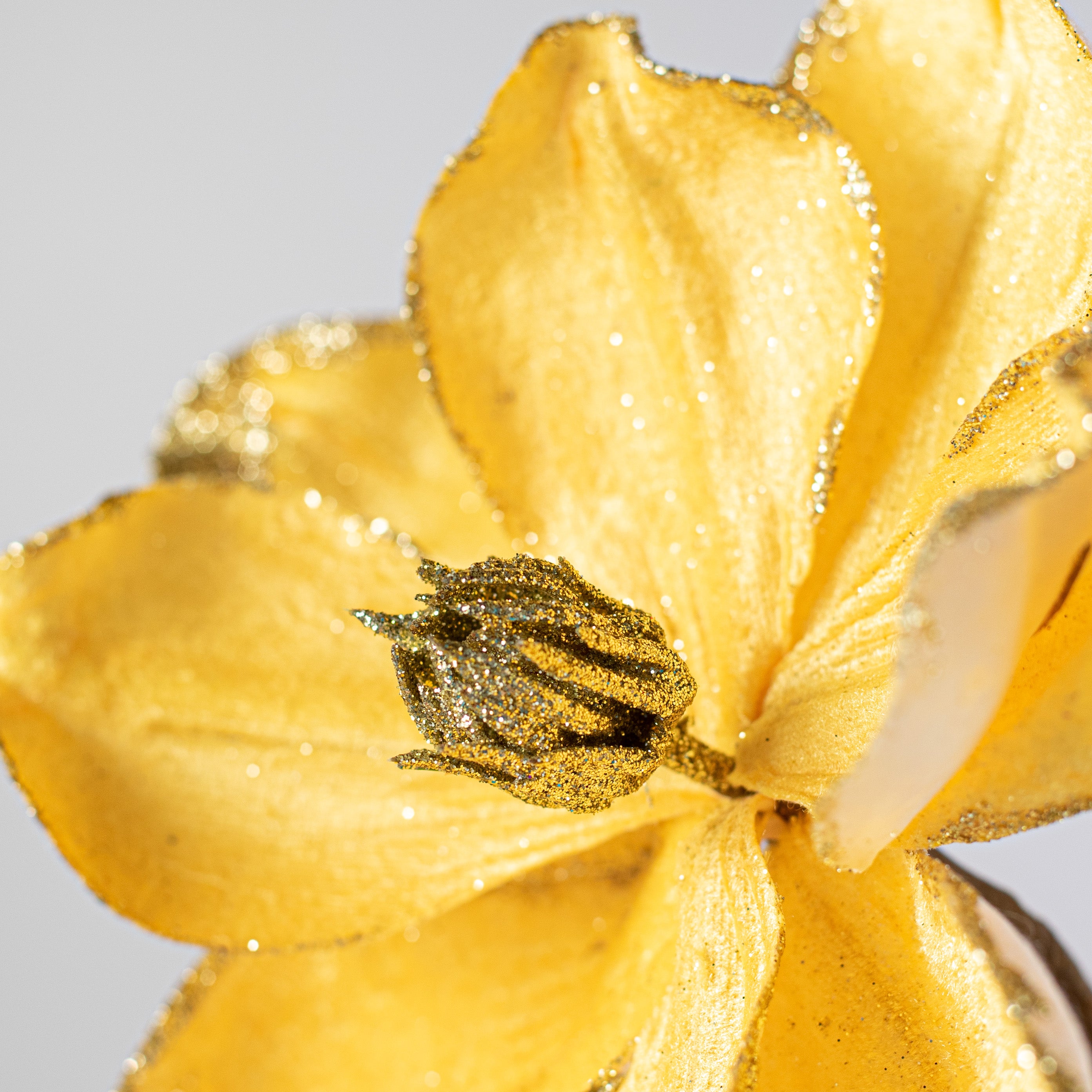14" Velvet Magnolia Pick: Yellow Lifestyle Photo