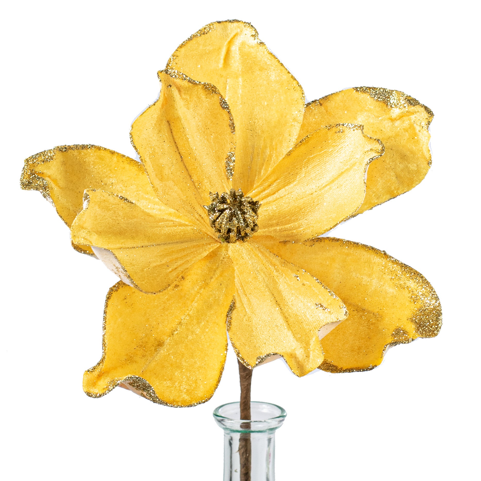 14" Velvet Magnolia Pick: Yellow Item Number: 85729YW