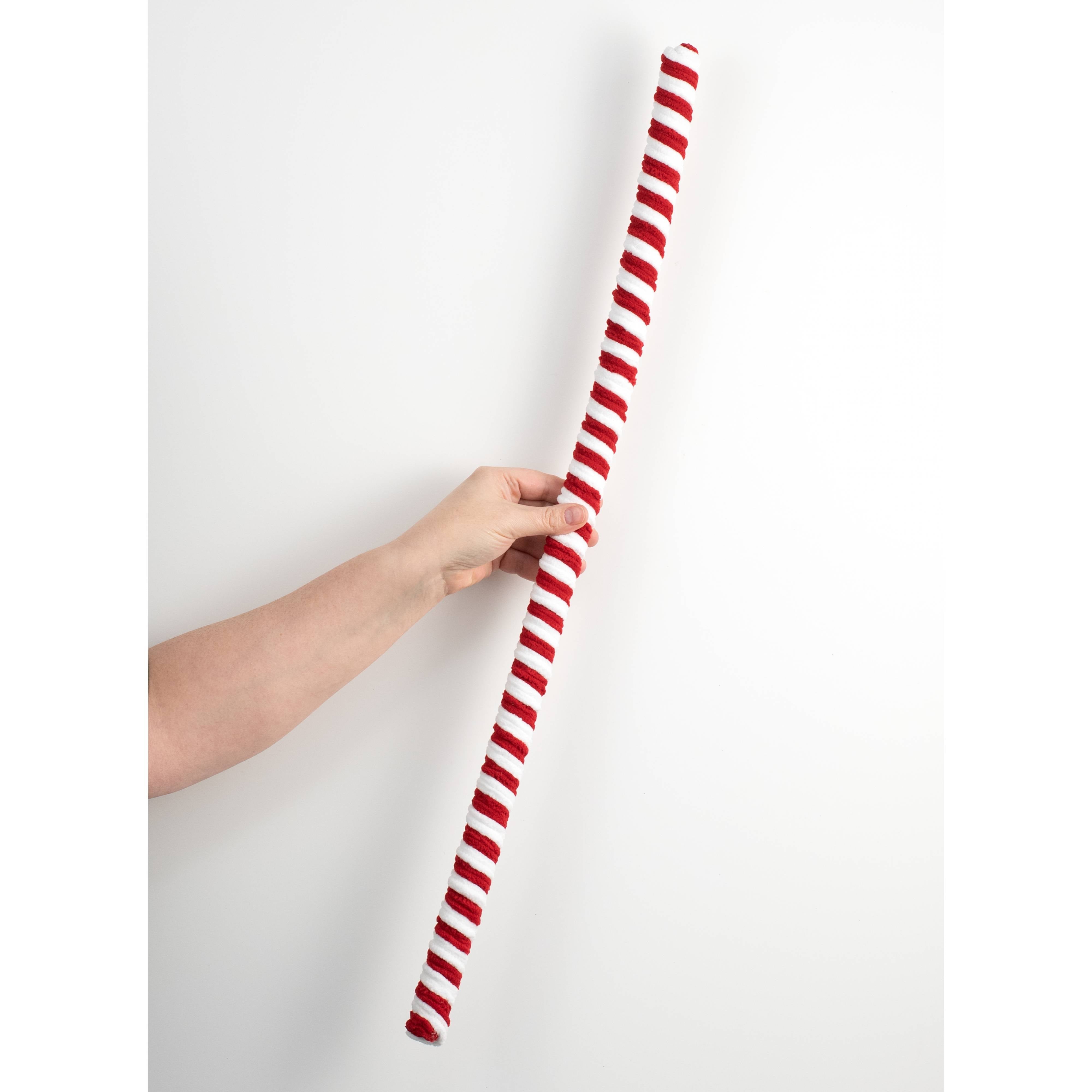28" Velvet Peppermint Candy Cane Stick detail photo 3