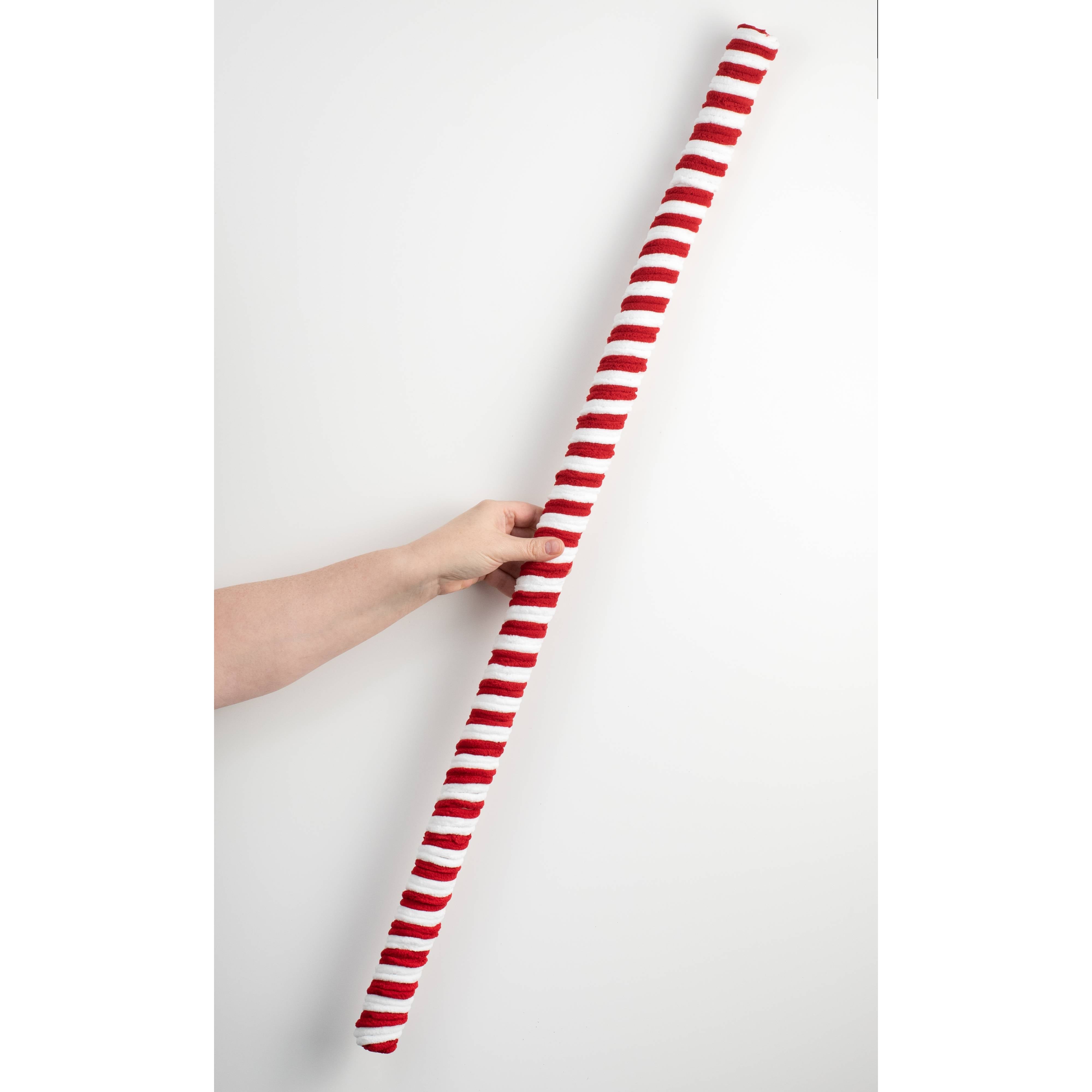 38" Velvet Peppermint Candy Cane Stick detail photo 3