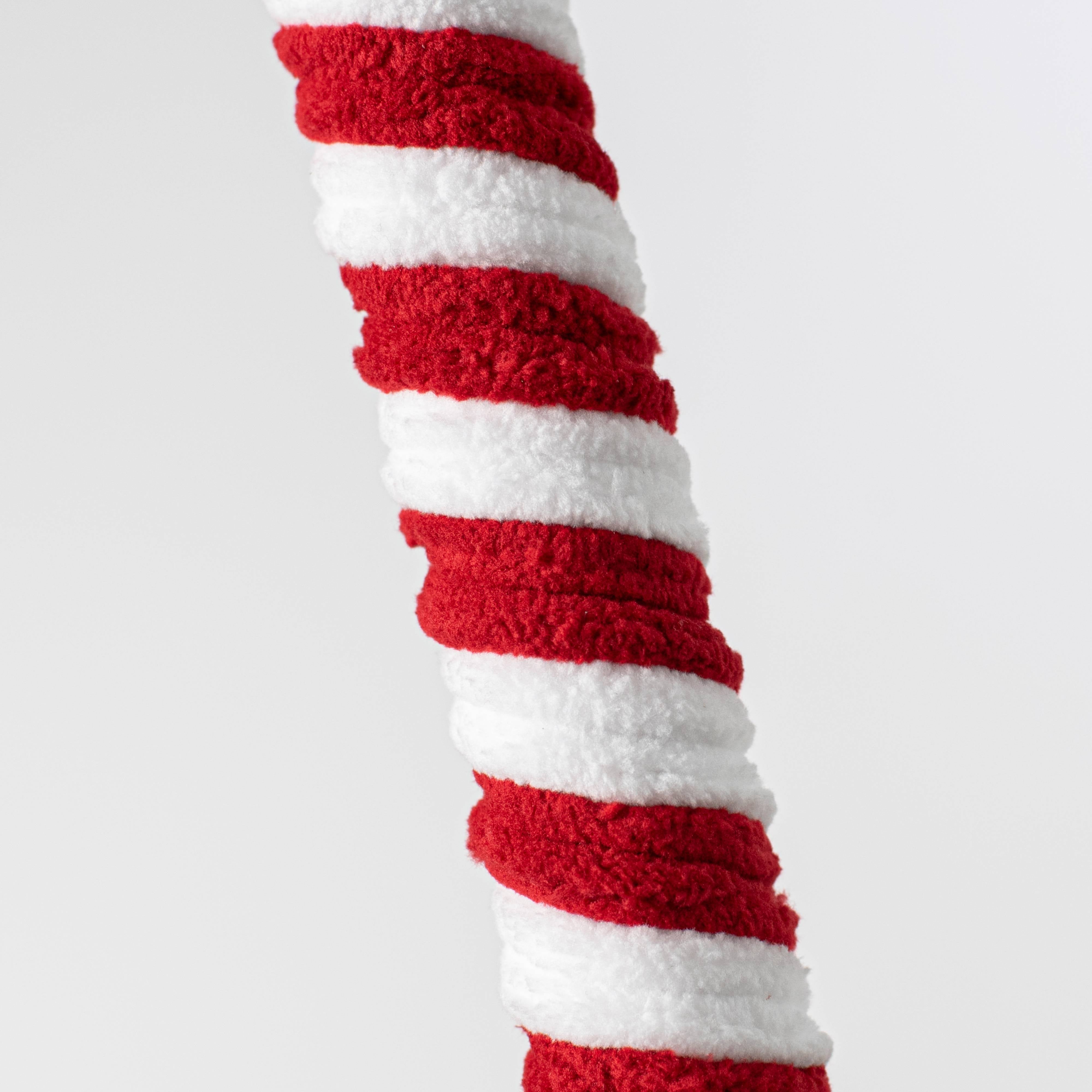 28" Velvet Peppermint Candy Cane Stick detail photo 5