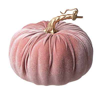 7" Velvet Pumpkin: Pink With Gold Item Number: 56779PK