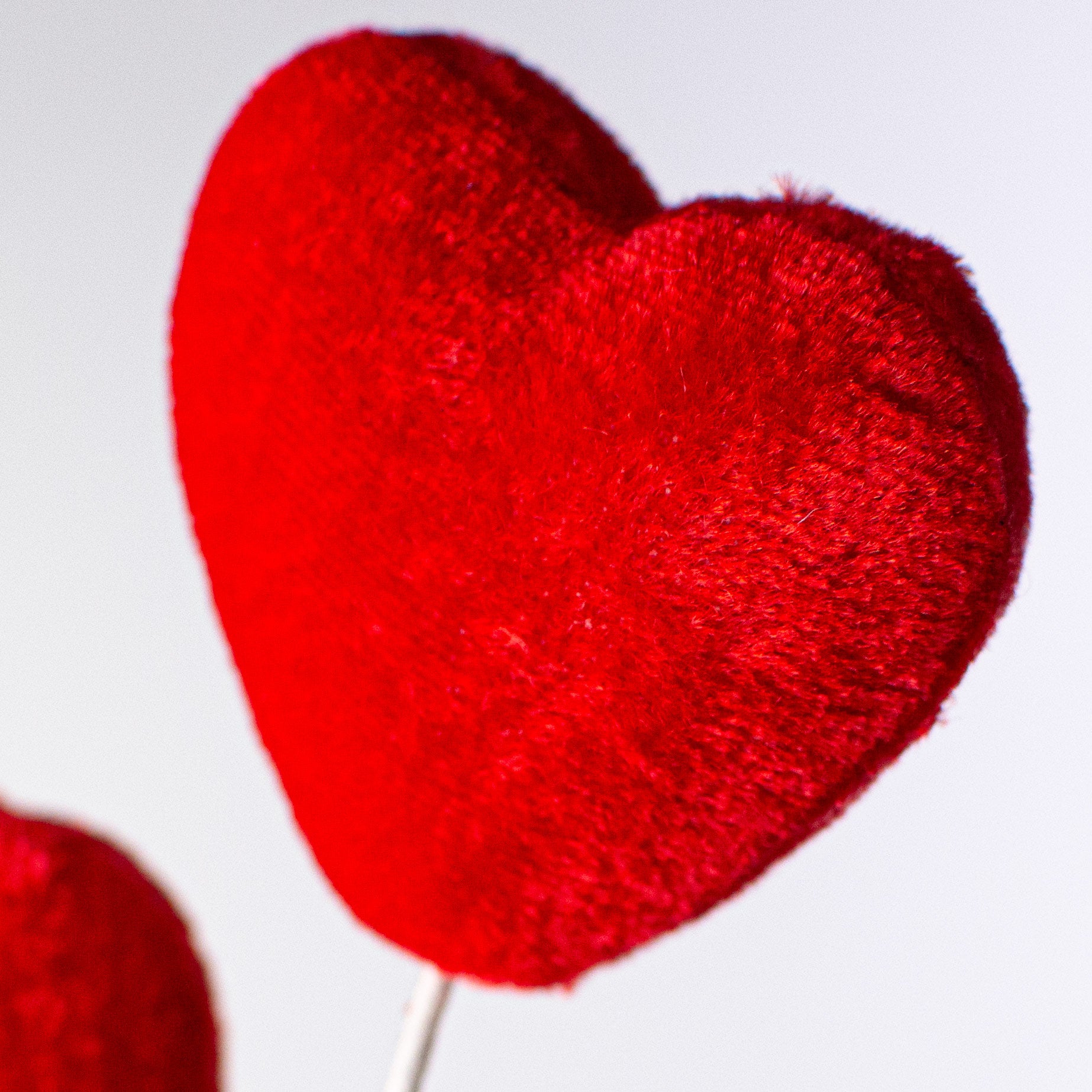 28" Velvet Valentine Heart Spray: Red Lifestyle Photo
