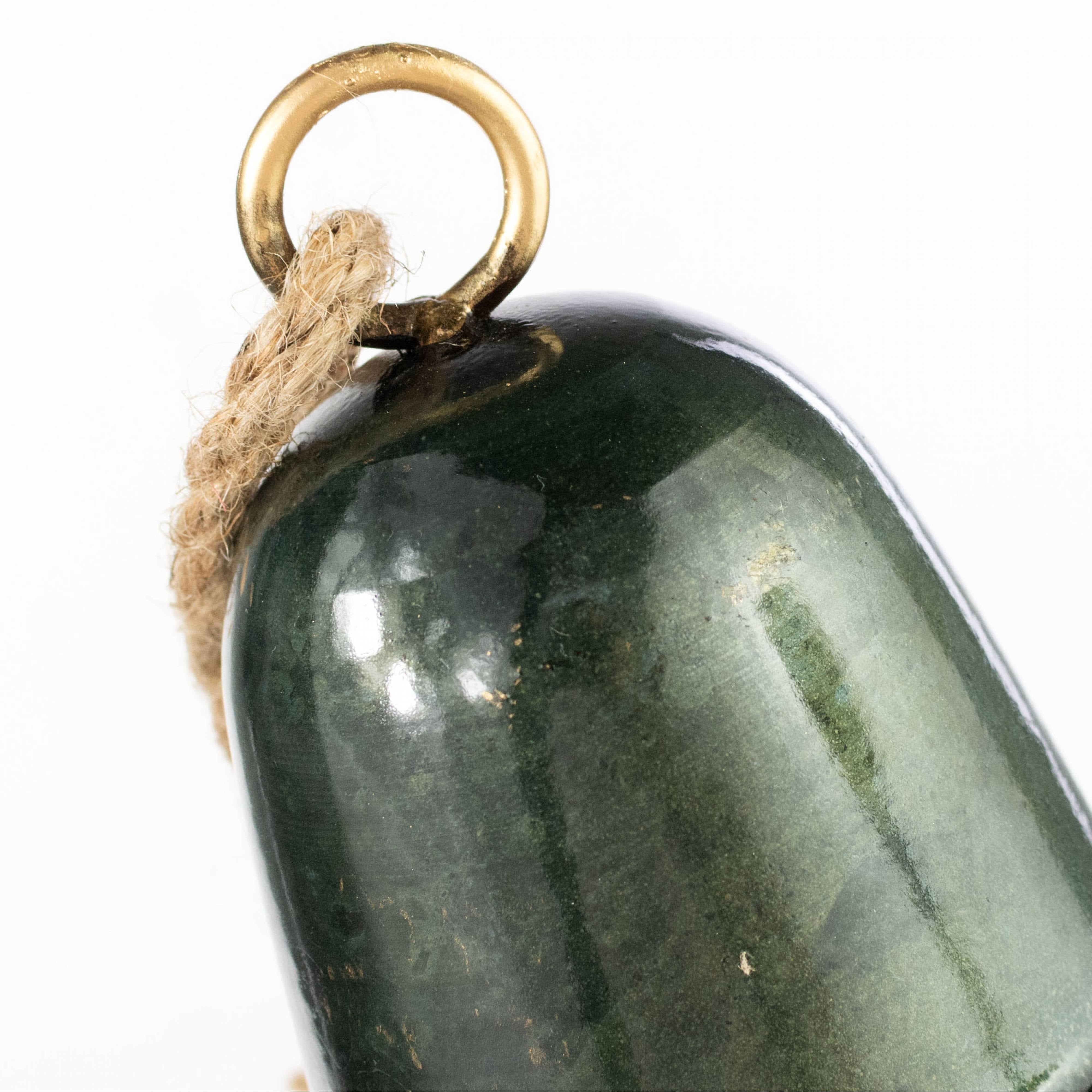 5" Vintage Liberty Bell Ornament: Aged Bronze detail photo 4