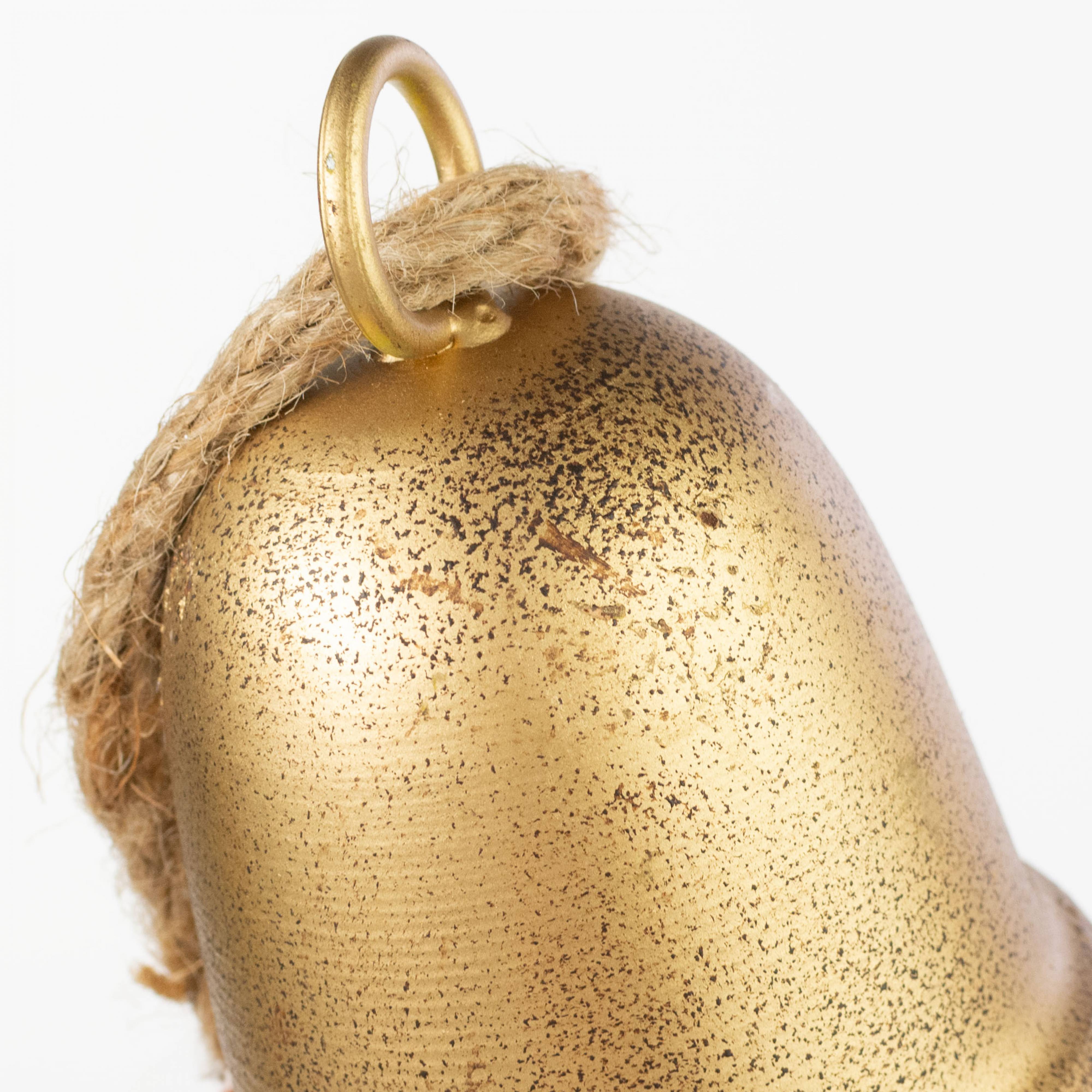 5" Vintage Liberty Bell Ornament: Gold detail photo 4