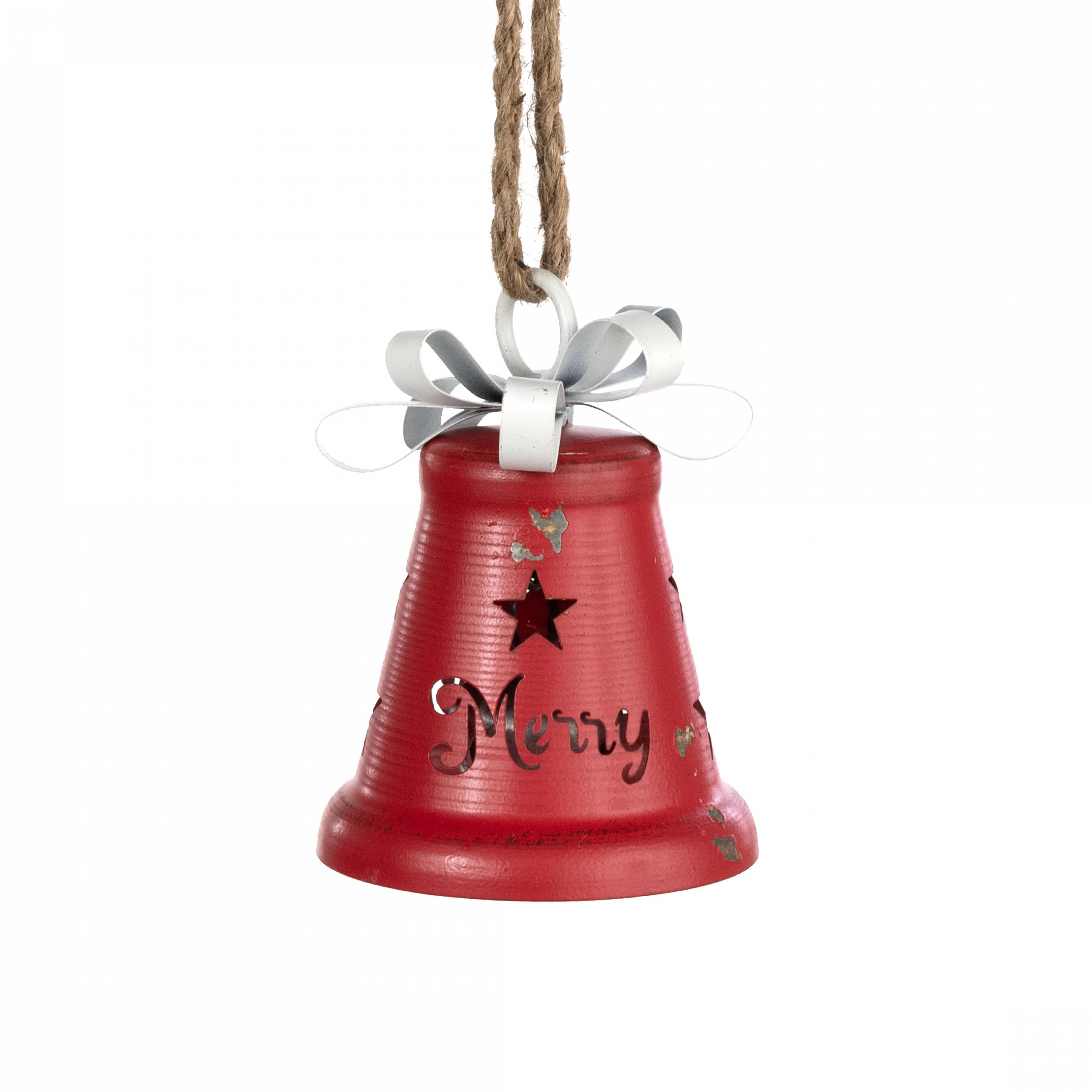 5" Vintage Merry Liberty Bell Ornament: Red Item Number: M32513