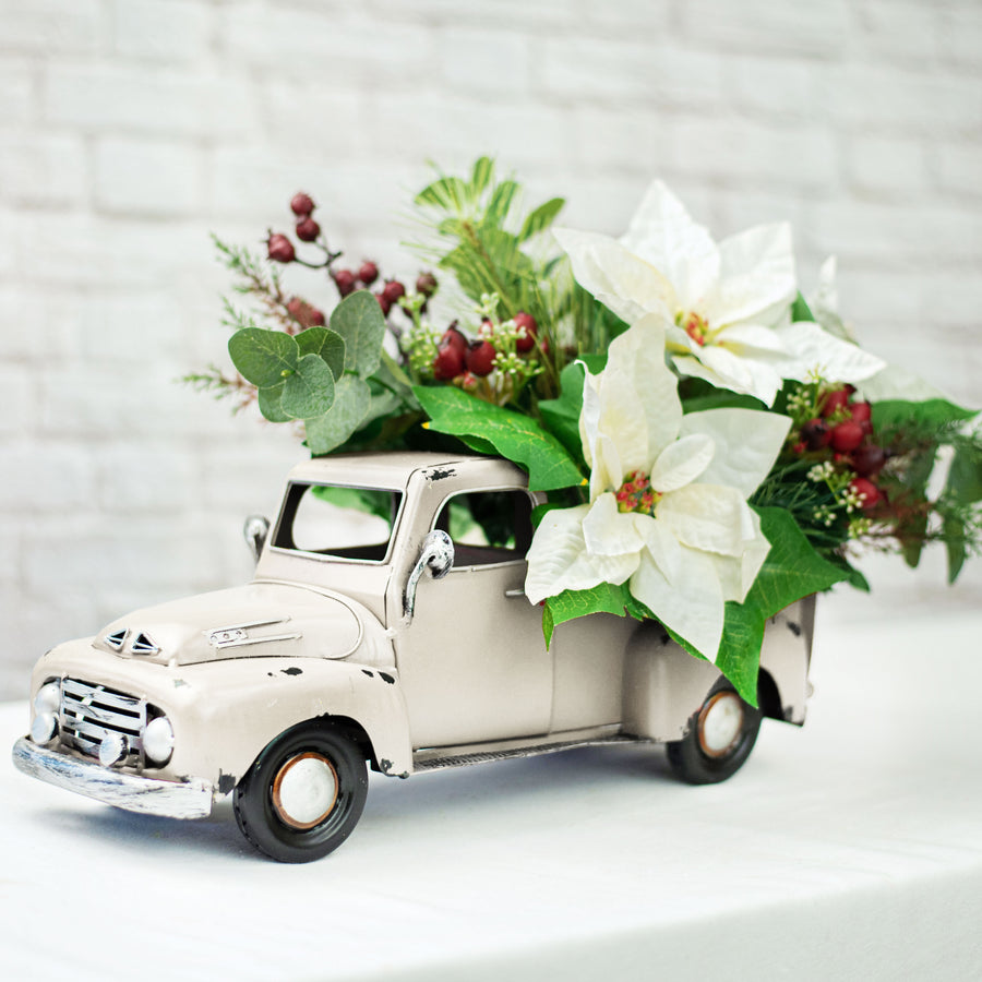 16" Vintage Truck Planter: White Lifestyle Photo