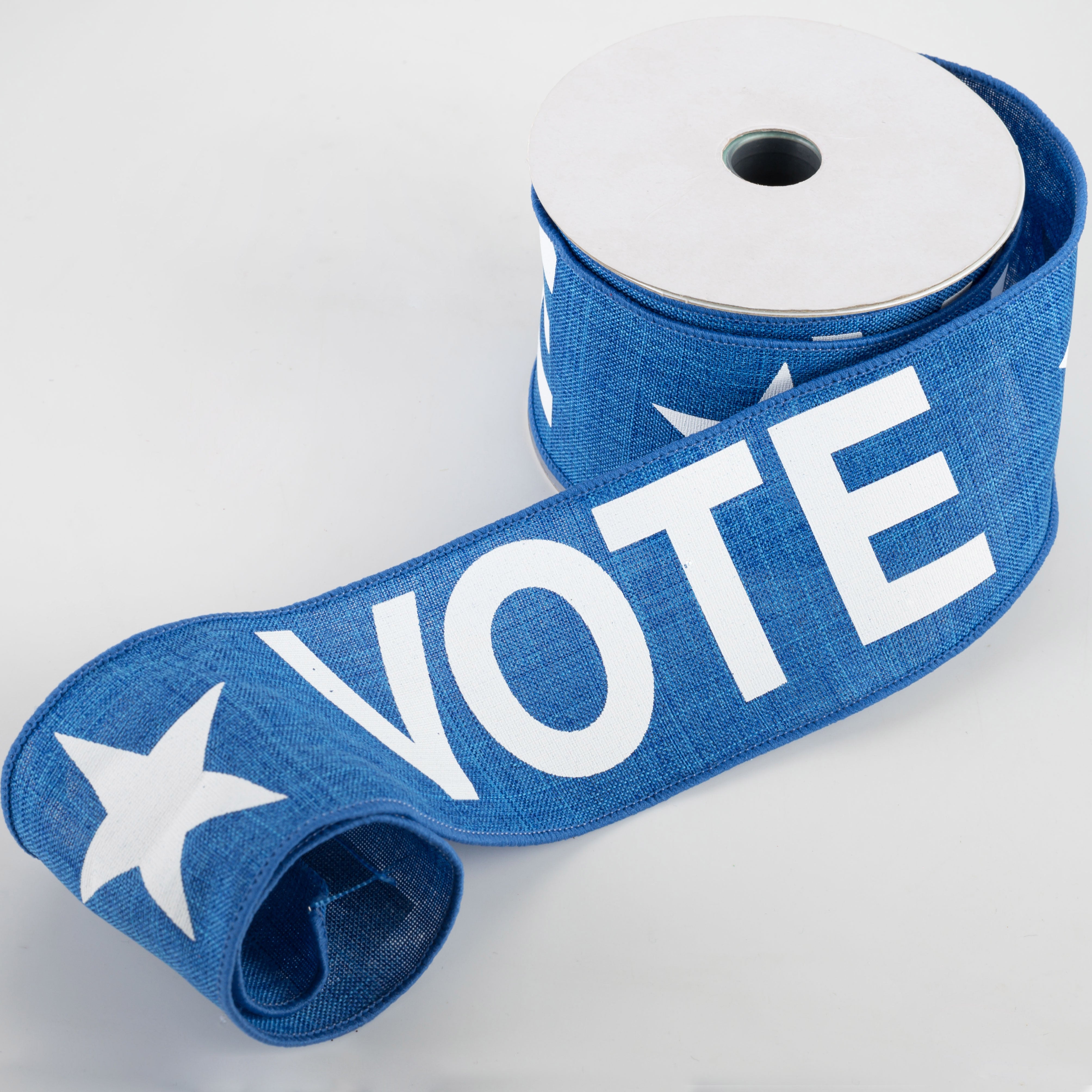 2.5" Vote Ribbon: Royal Blue (10 Yards) Lifestyle Photo