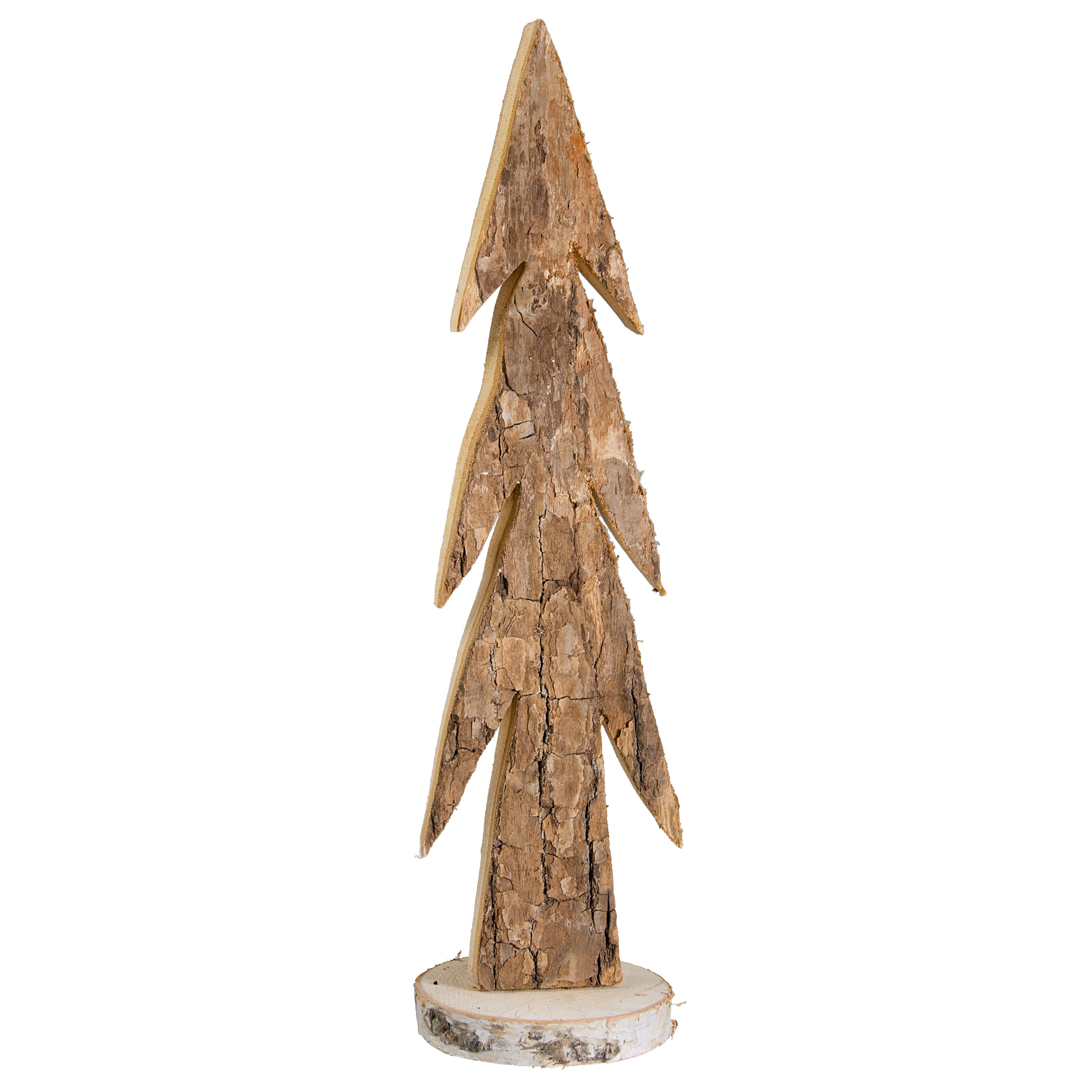 16" Walnut Bark Wood Tree: Natural Item Number: AW9044