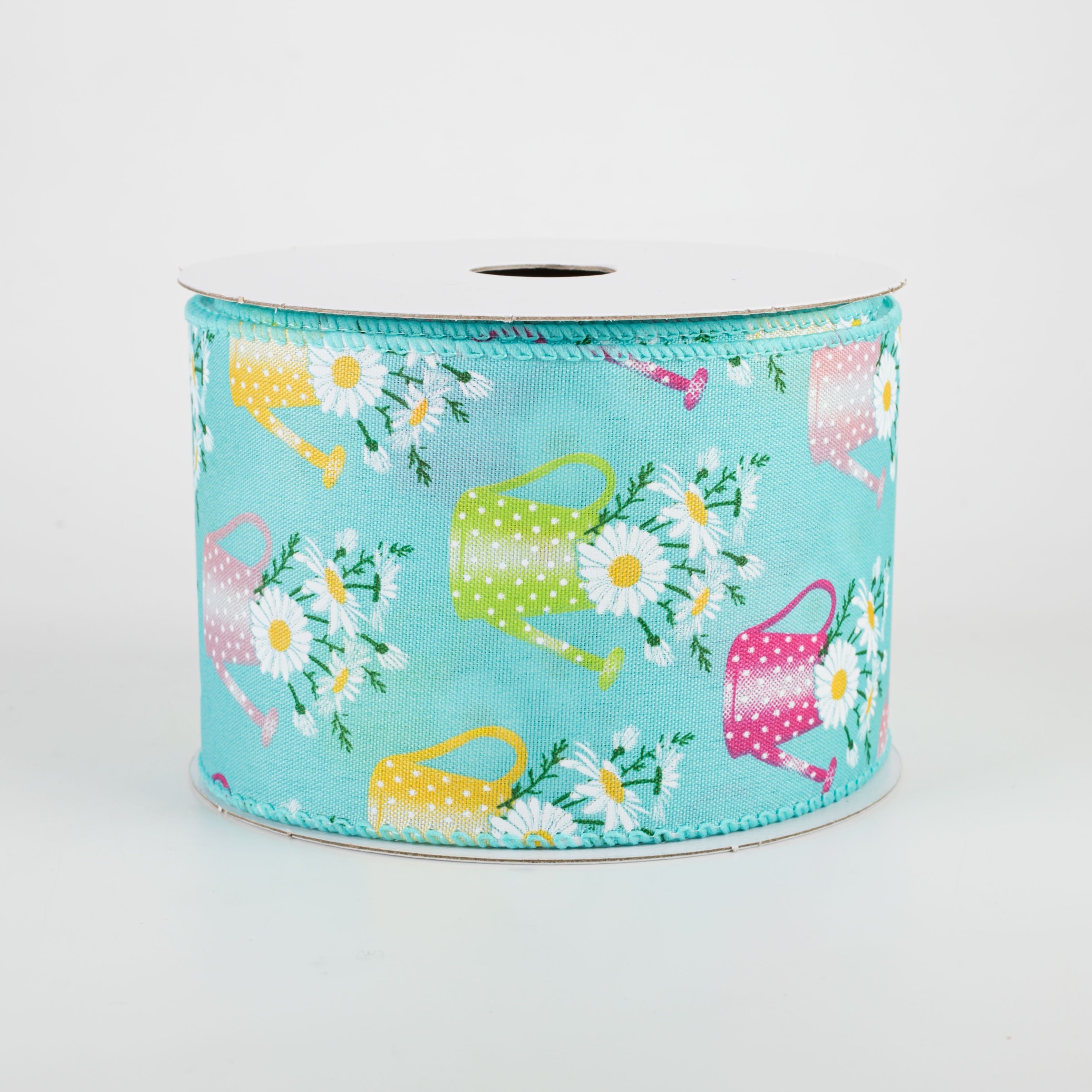 2.5" Watering Can Ribbon: Aqua (10 Yards) Item Number: 41137-40-45