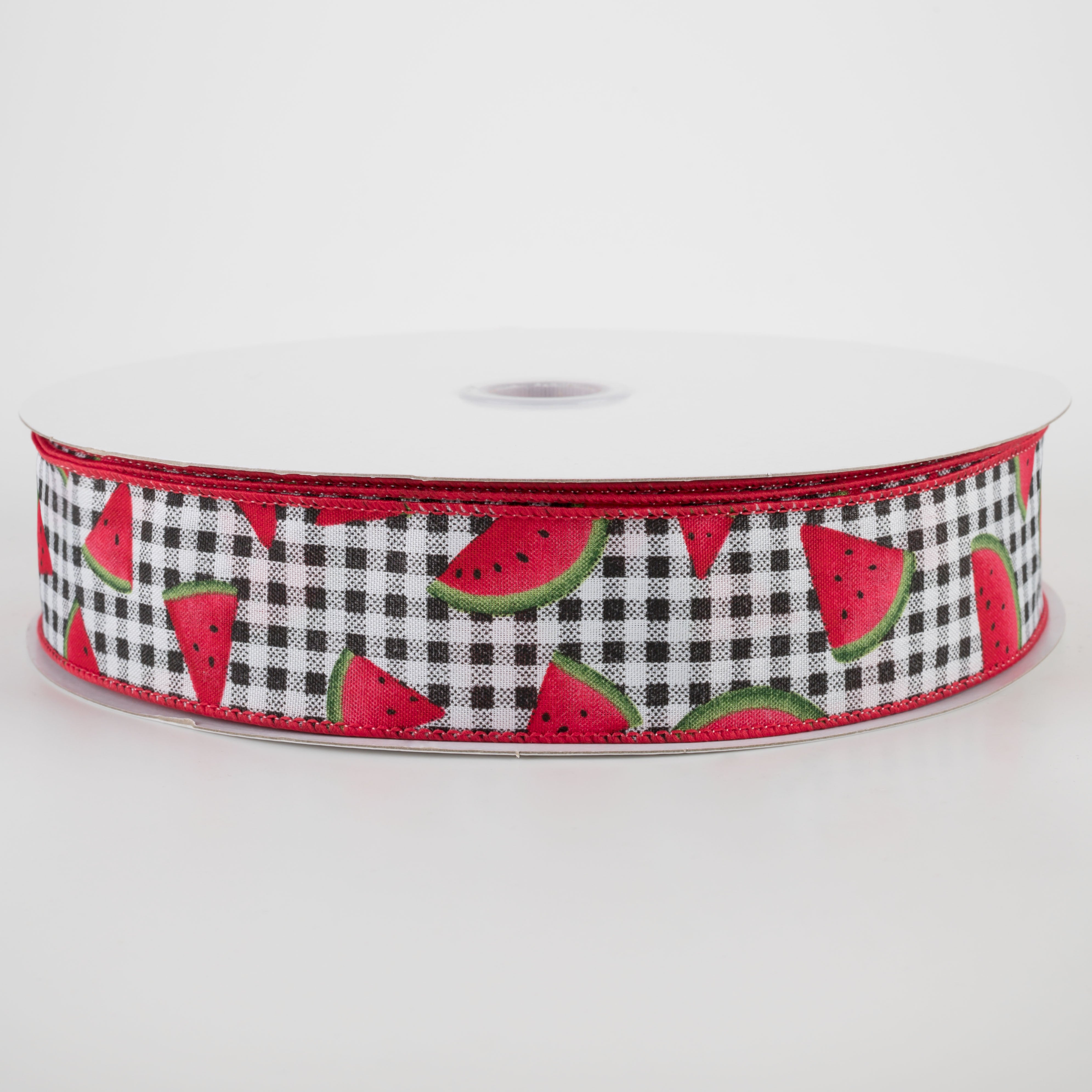 1.5" Watermelon Slice Gingham Ribbon (50 Yards)