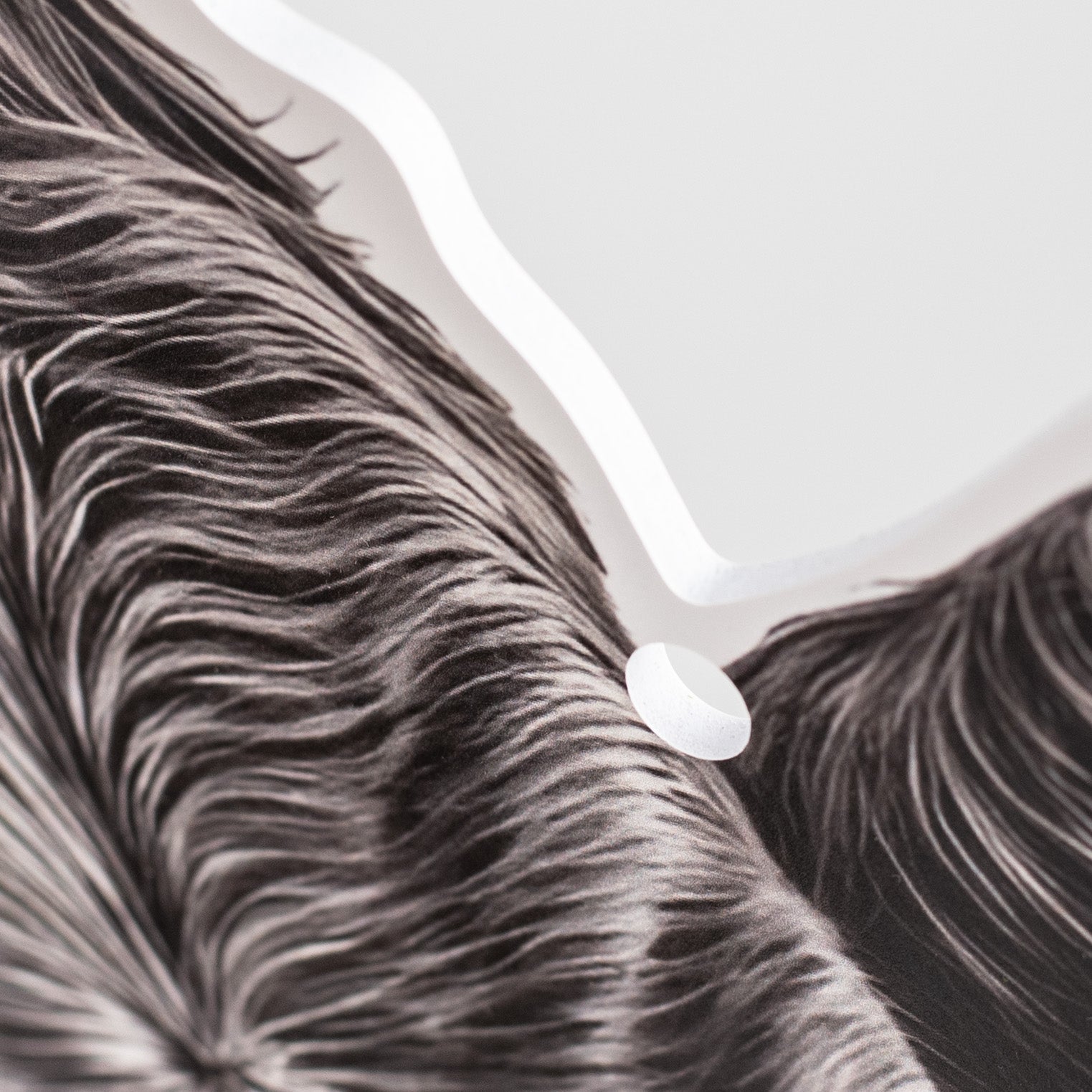 17" Waterproof Door Hanger: Cow Etching detail photo 3