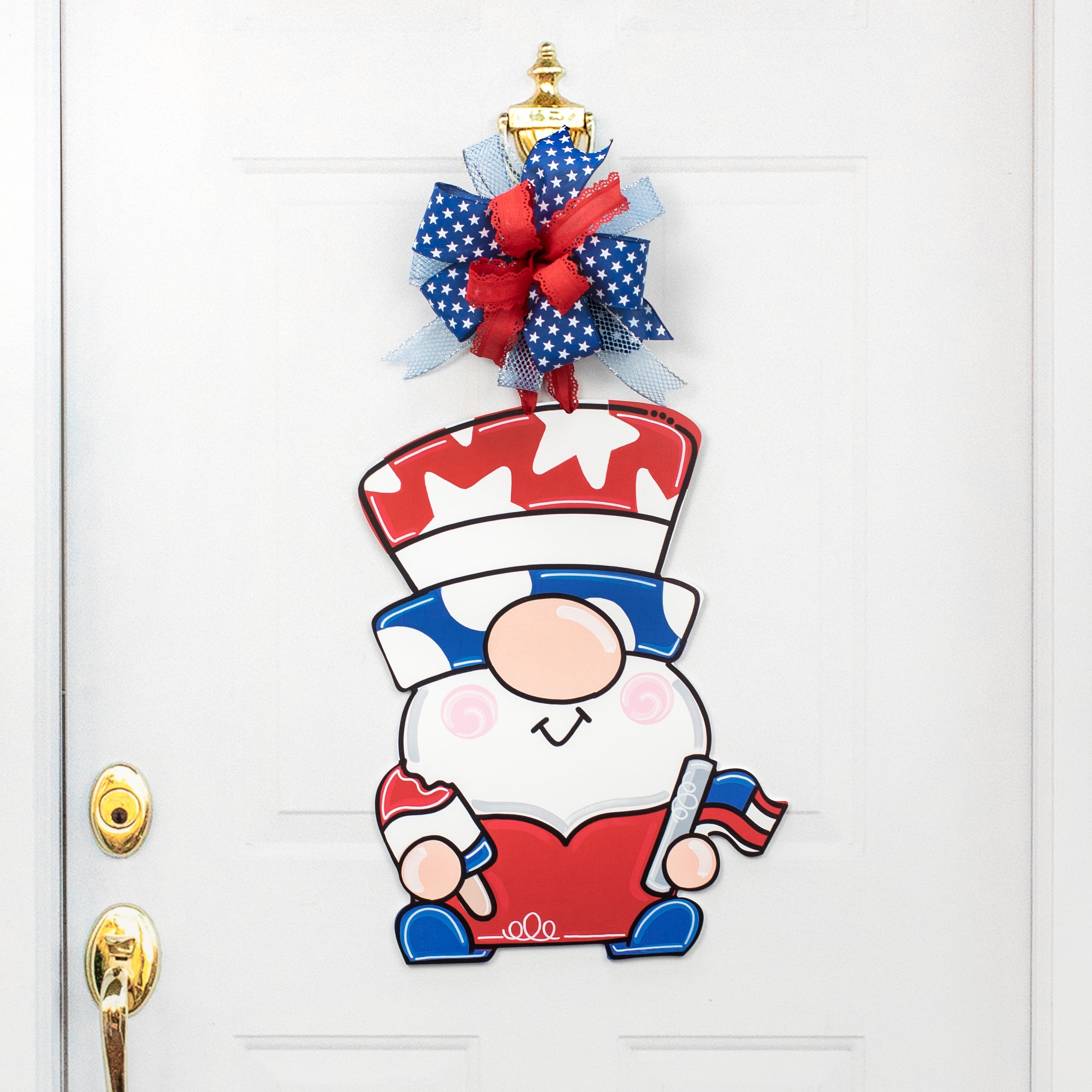 21" Waterproof Door Hanger: USA Gnome Lifestyle Photo