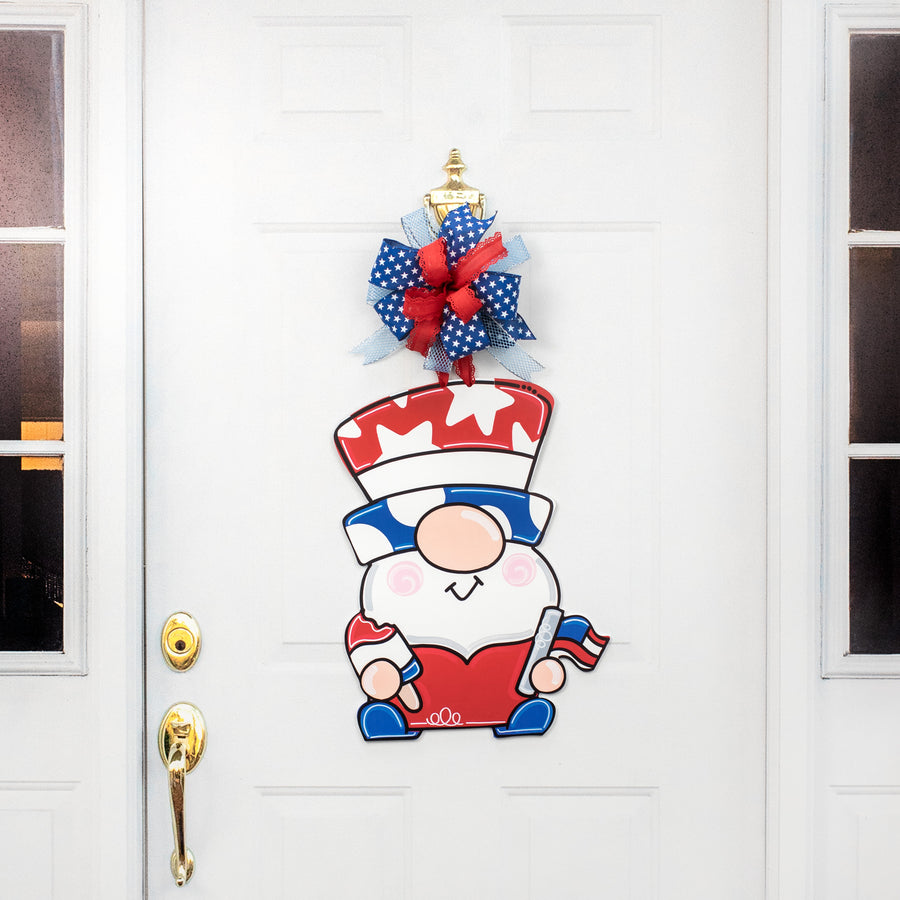 21" Waterproof Door Hanger: USA Gnome detail photo 4