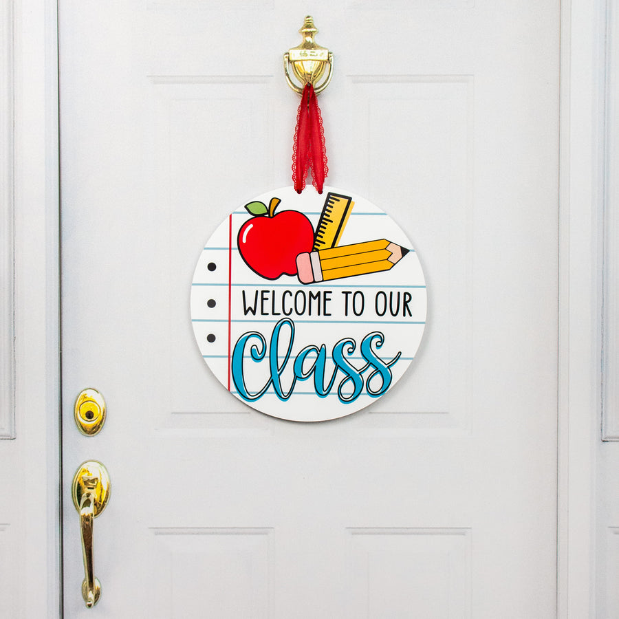 17" Waterproof Door Hanger: Welcome to our Class detail photo 4