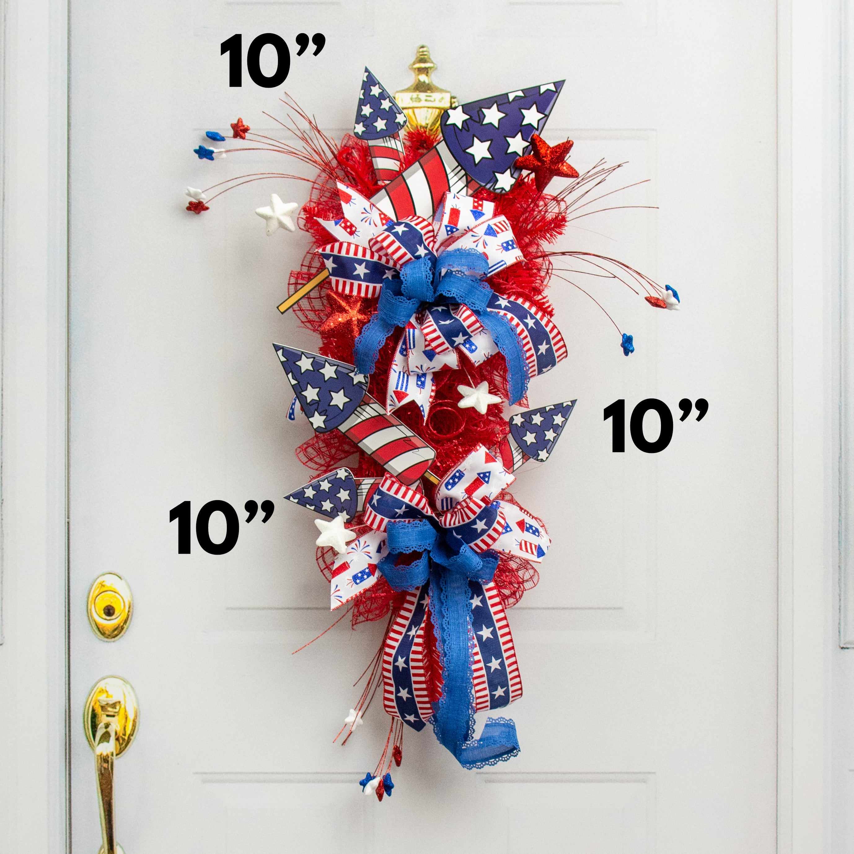 10" Waterproof Accent: Fireworks Rocket Lifestyle Photo