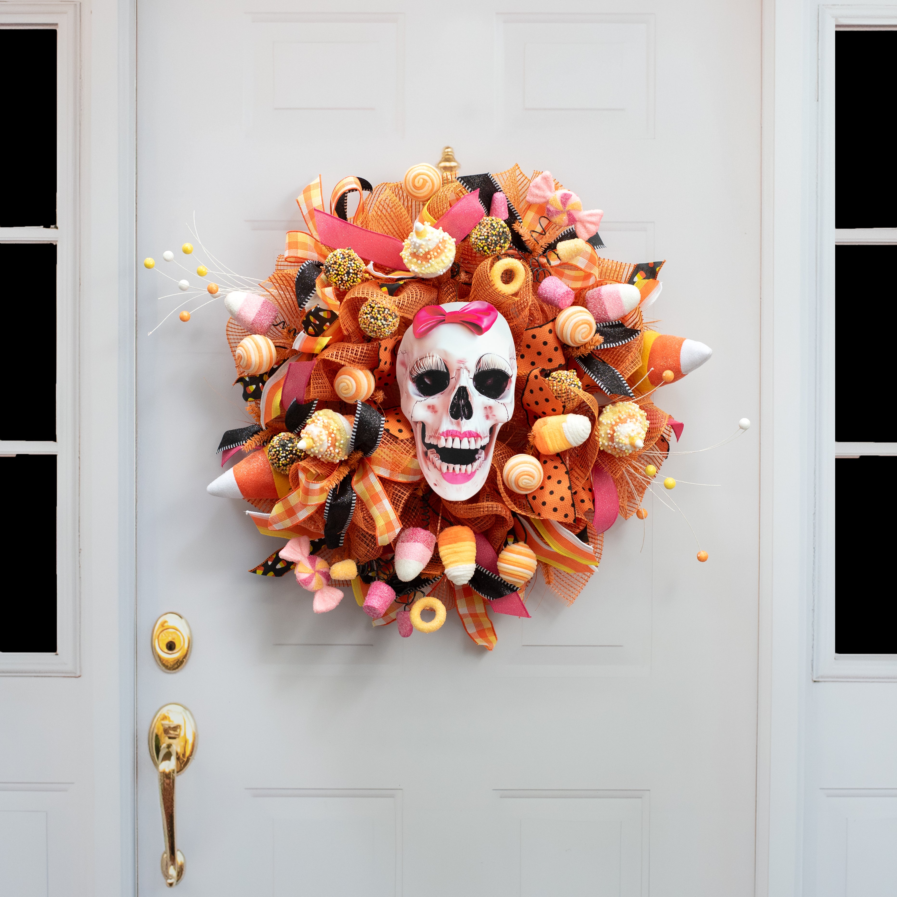 10.5" Waterproof Accent: Lipstick Bow Skull detail photo 4