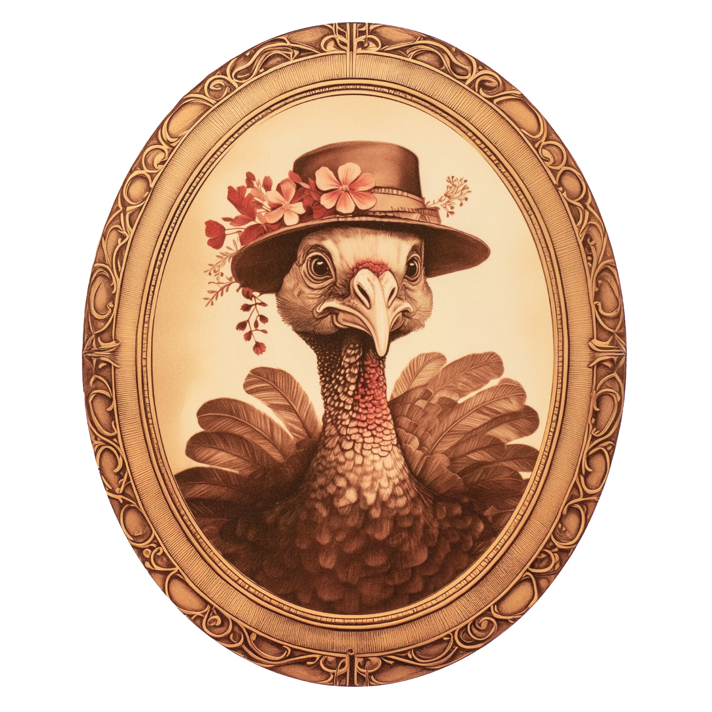 10" Waterproof Sign: Framed Mrs. Turkey Item Number: CD1161NH