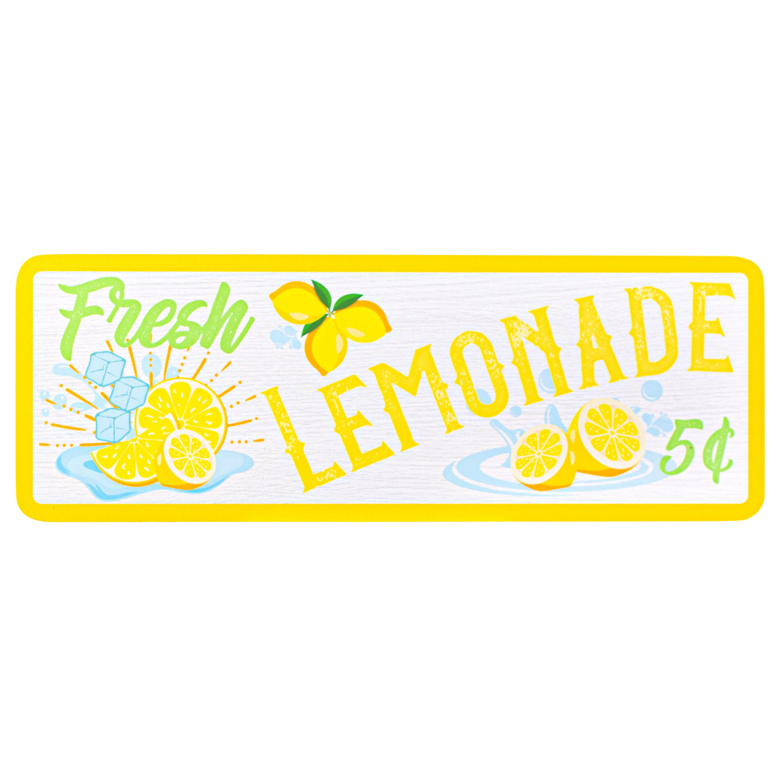 14" Waterproof Sign: Fresh Lemonade 5 Cents Item Number: CD0932NH