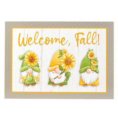 10" Waterproof Sign: Grey Sunflower Gnomes Item Number: CD0960NH