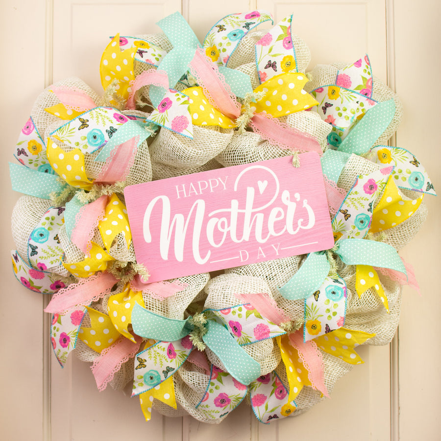 12" Waterproof Sign: Happy Mother's Day Lifestyle Photo
