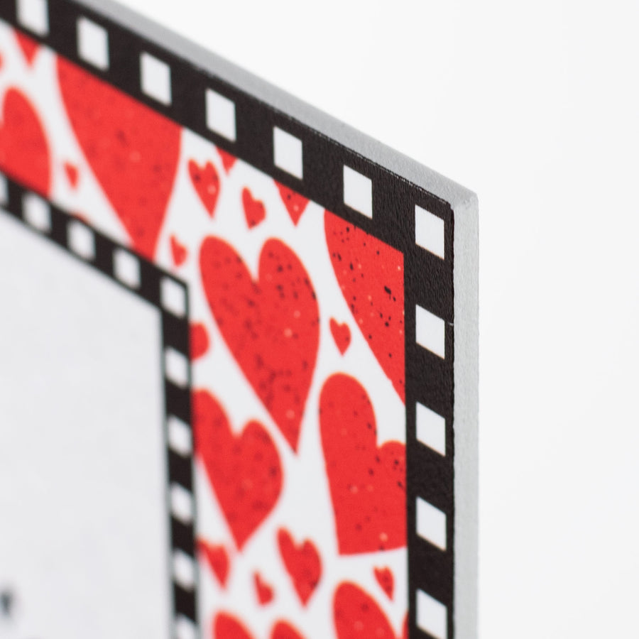 11" Waterproof Sign: Happy Valentine's Day Dashed Border detail photo 3