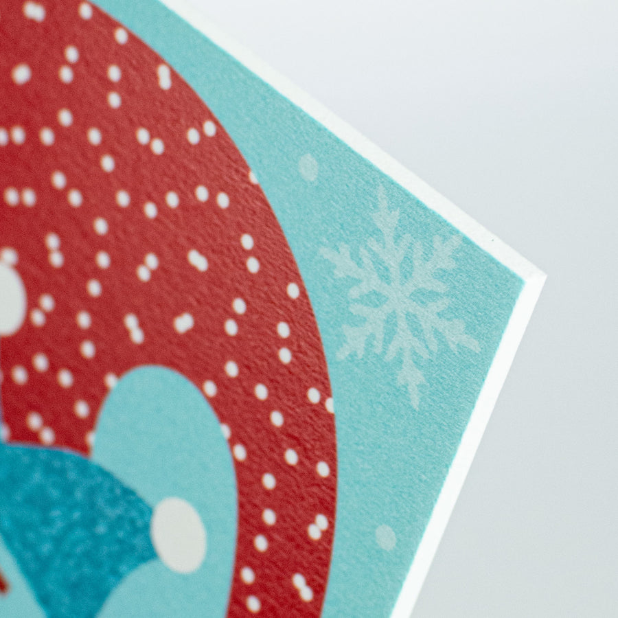 12" Waterproof Sign: Holly Jolly Elf Blue detail photo 3
